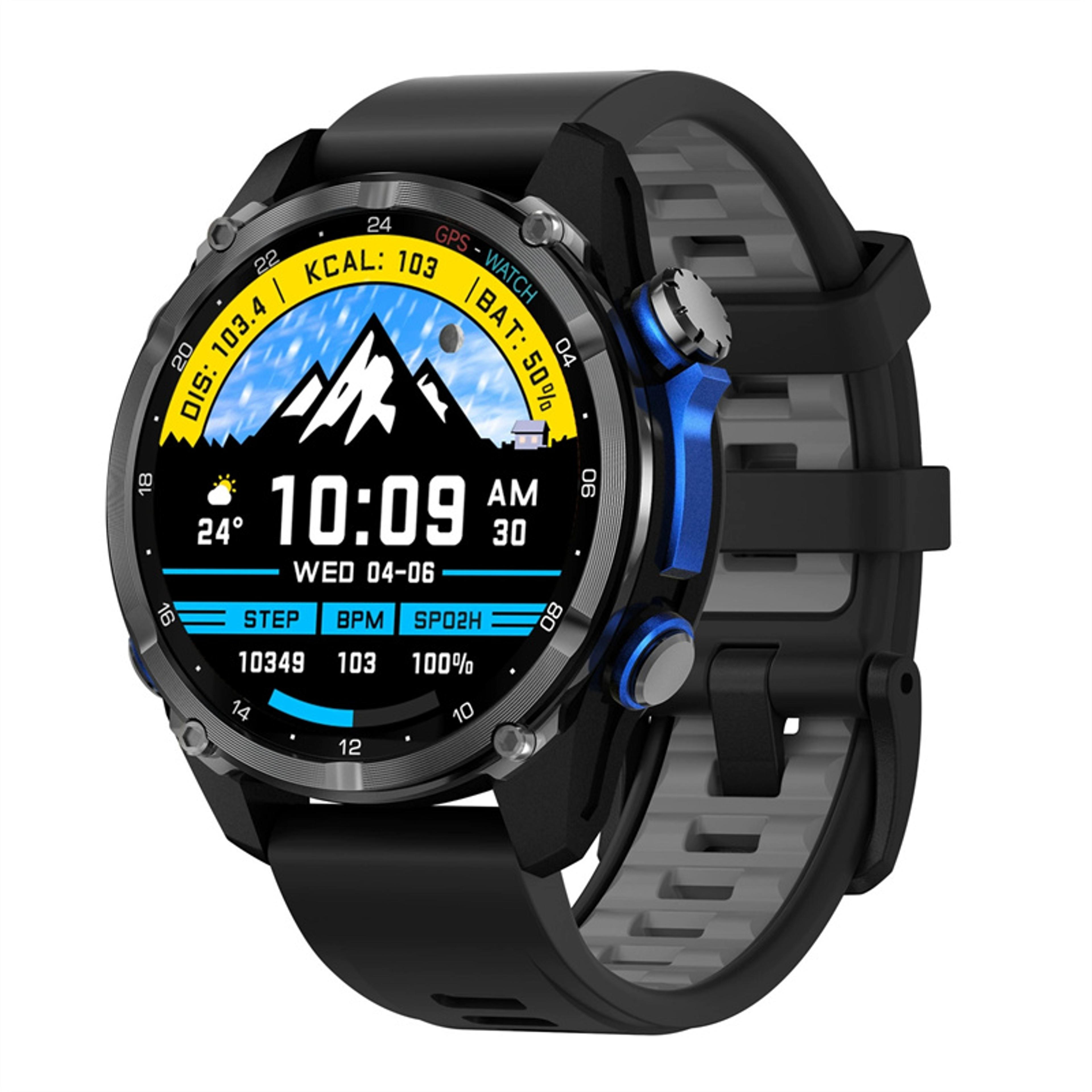 smartwatch with gps route tracking offline maps and fitness monitoring