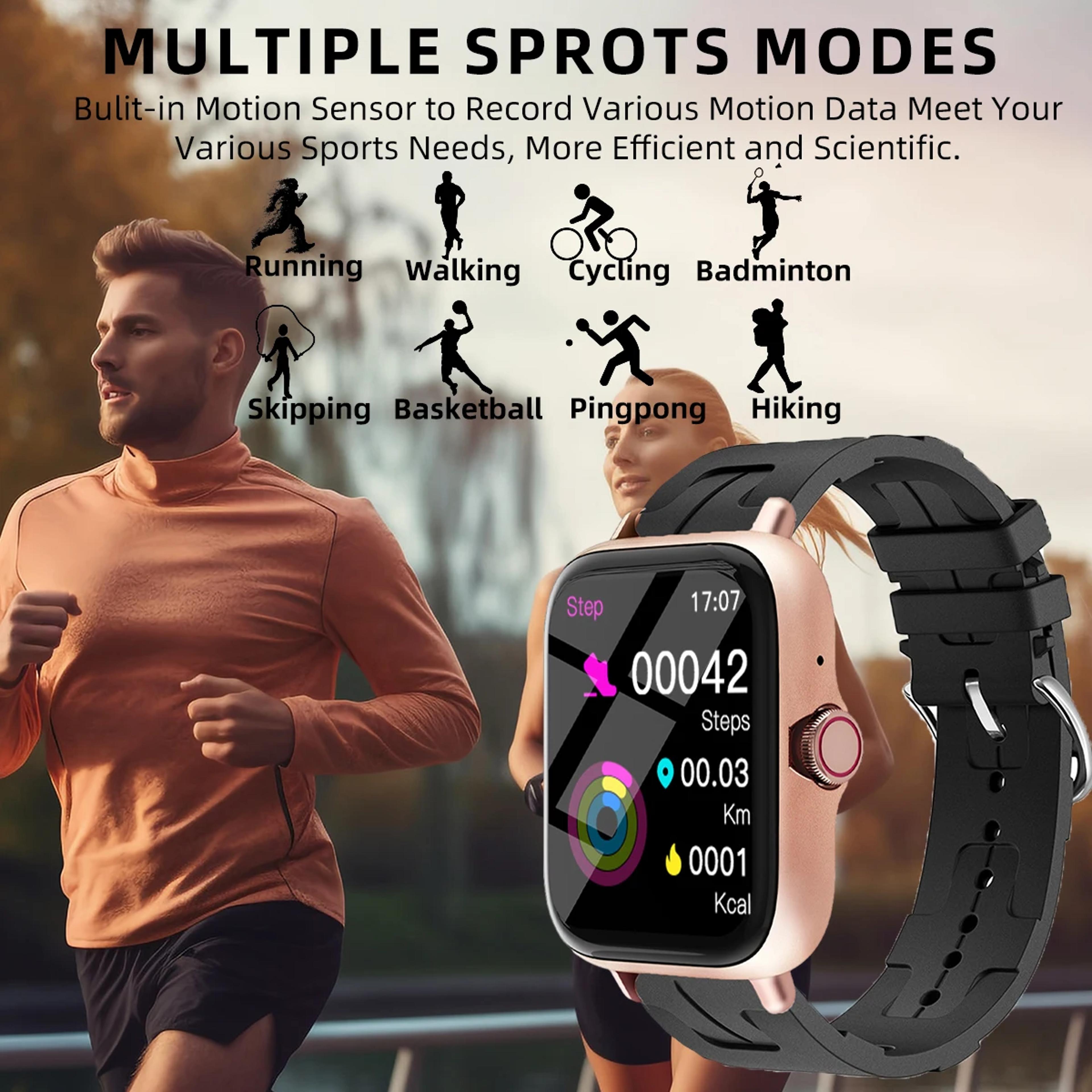 Men Women Smart Watch Waterproof Fitness Tracker With Call Alerts 7