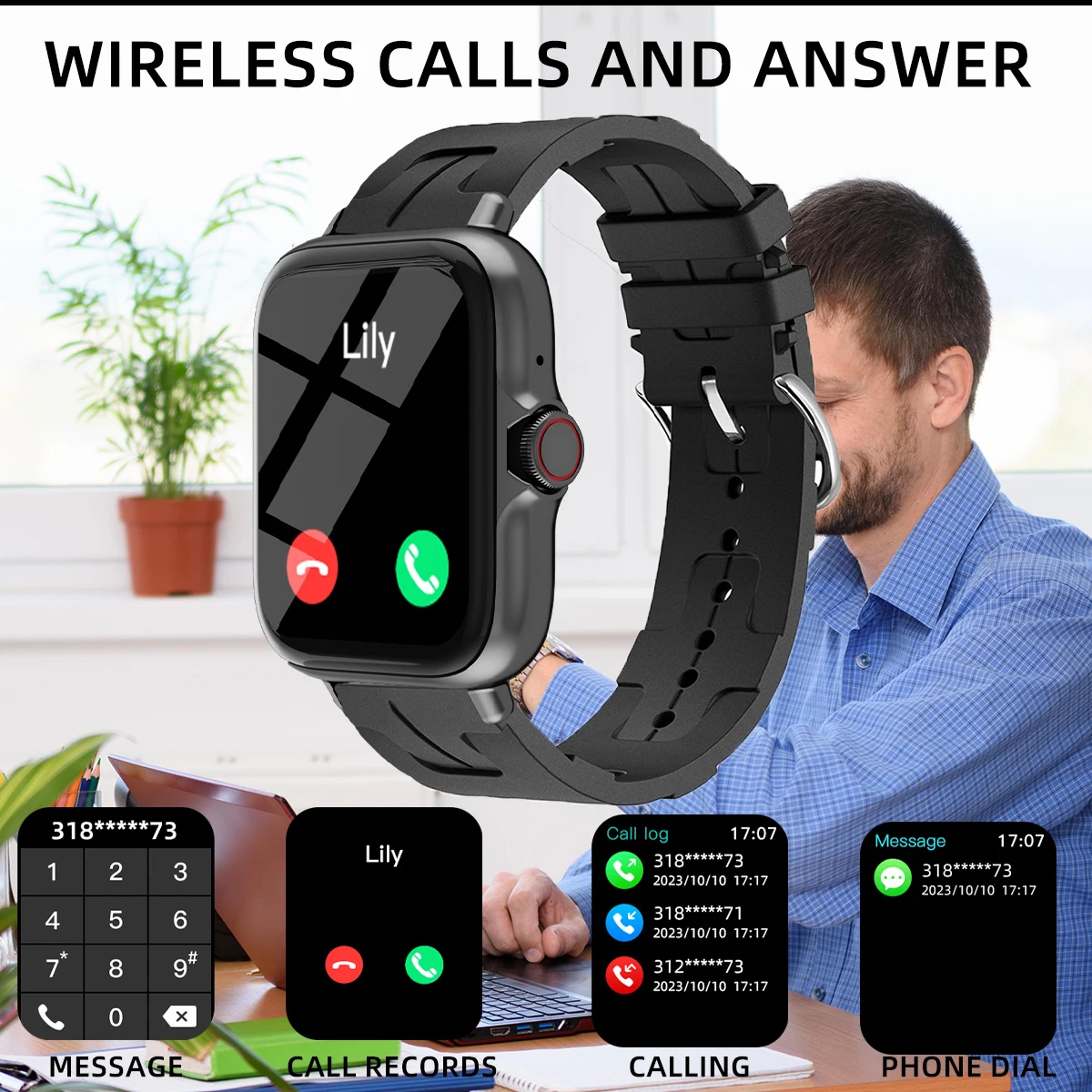 Men Women Smart Watch Waterproof Fitness Tracker With Call Alerts 8