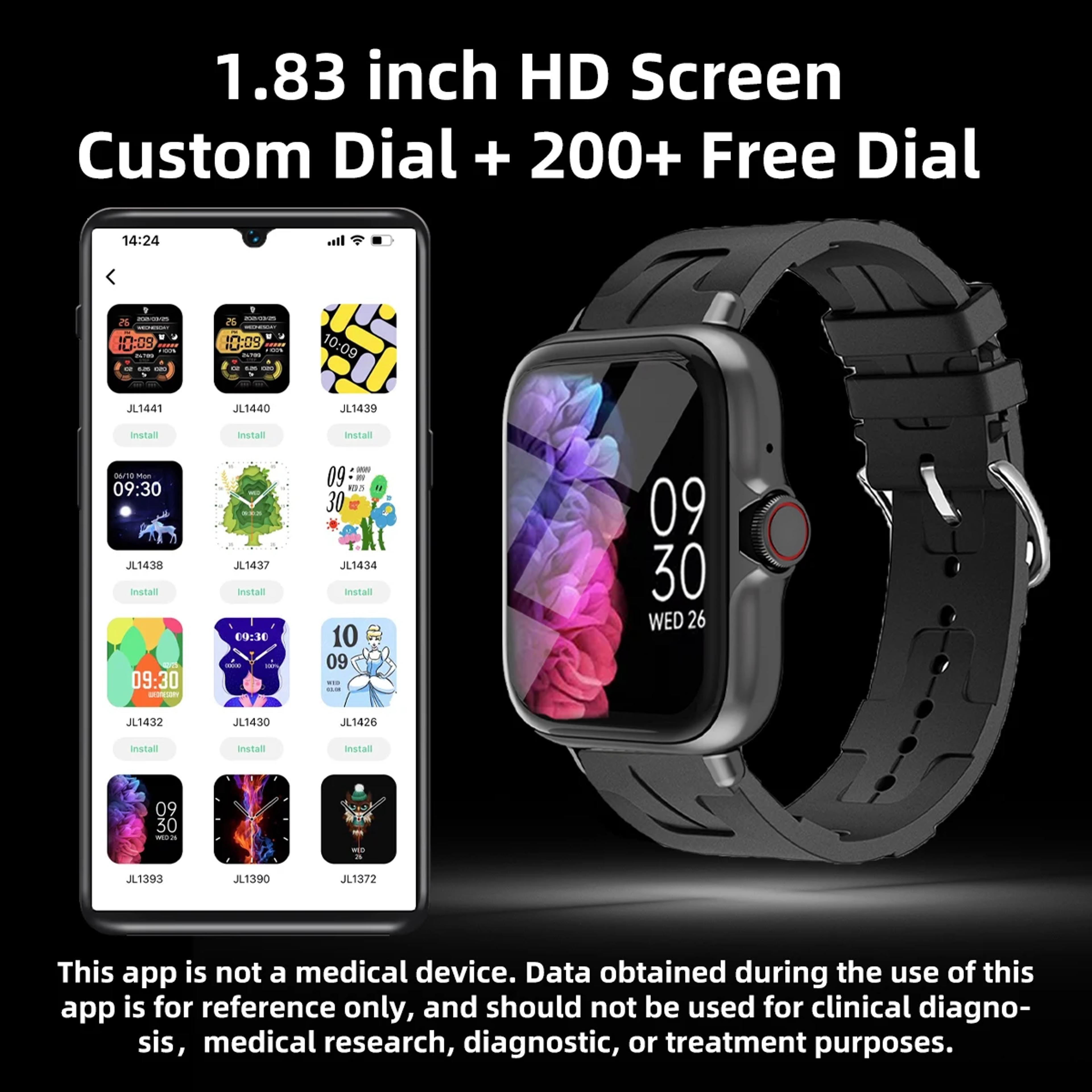 Men Women Smart Watch Waterproof Fitness Tracker With Call Alerts 9