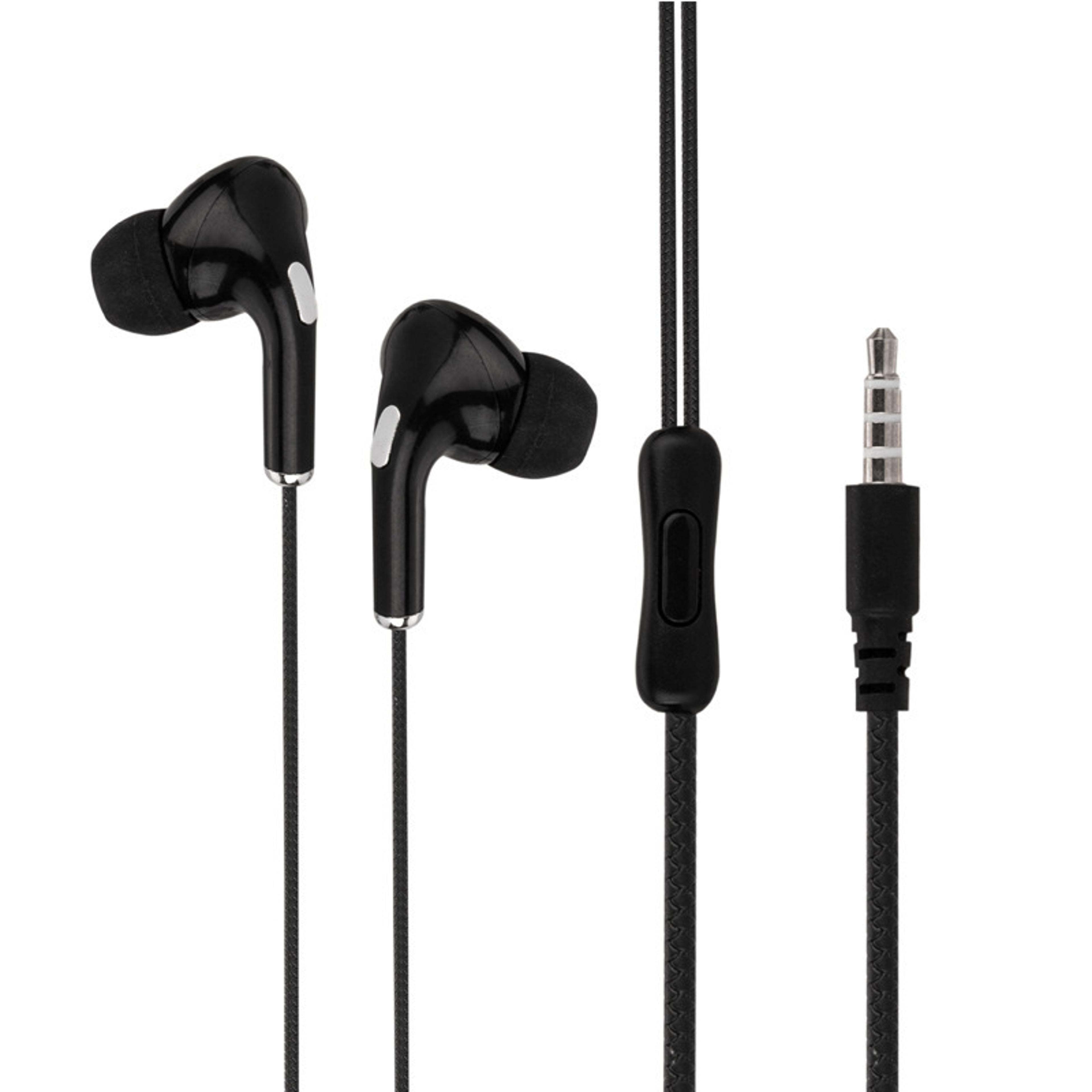 sport wired earbuds with mic noise reduction stereo headphones