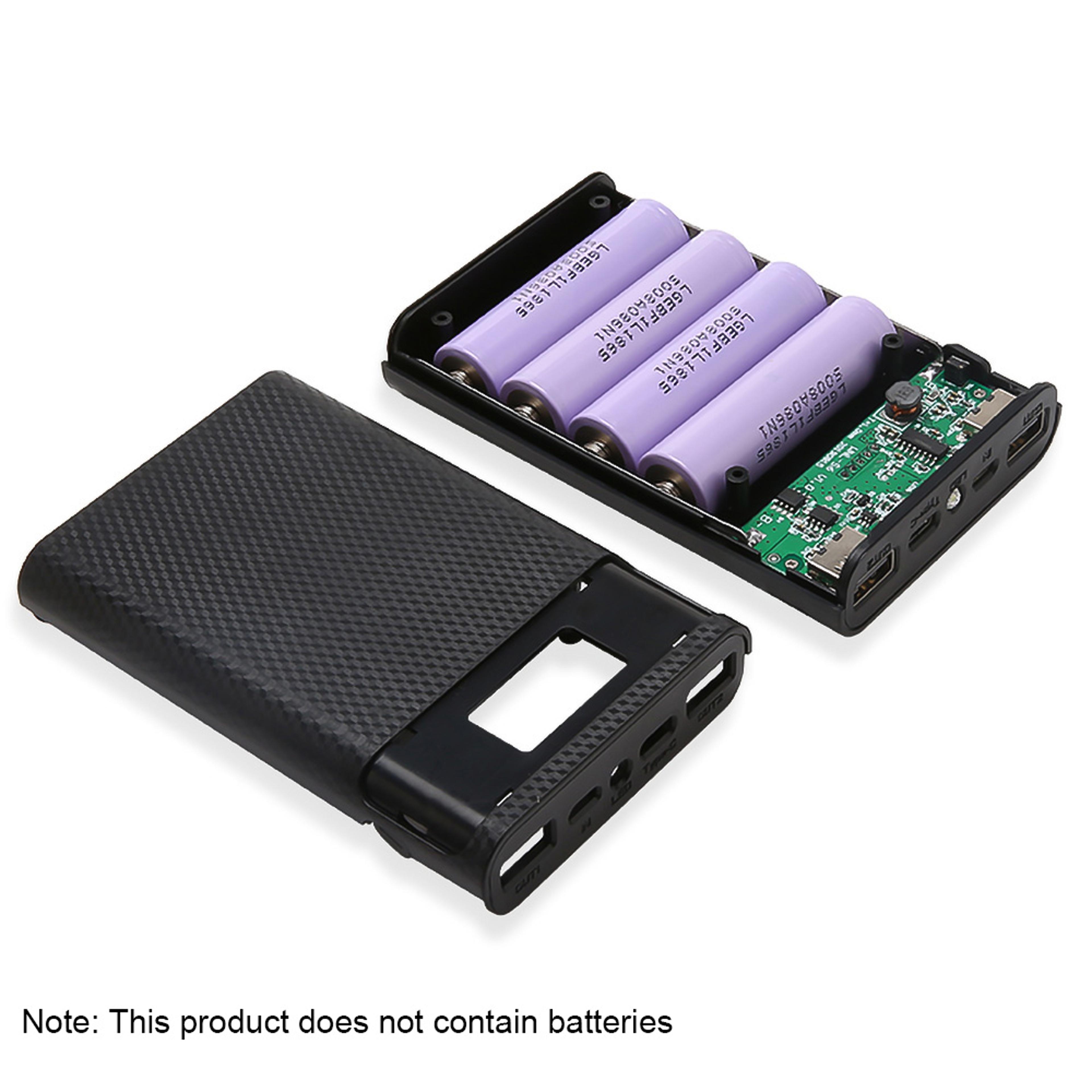Rechargeable Power Bank Case With USB Type C Input Portable Battery Charger Shell 4