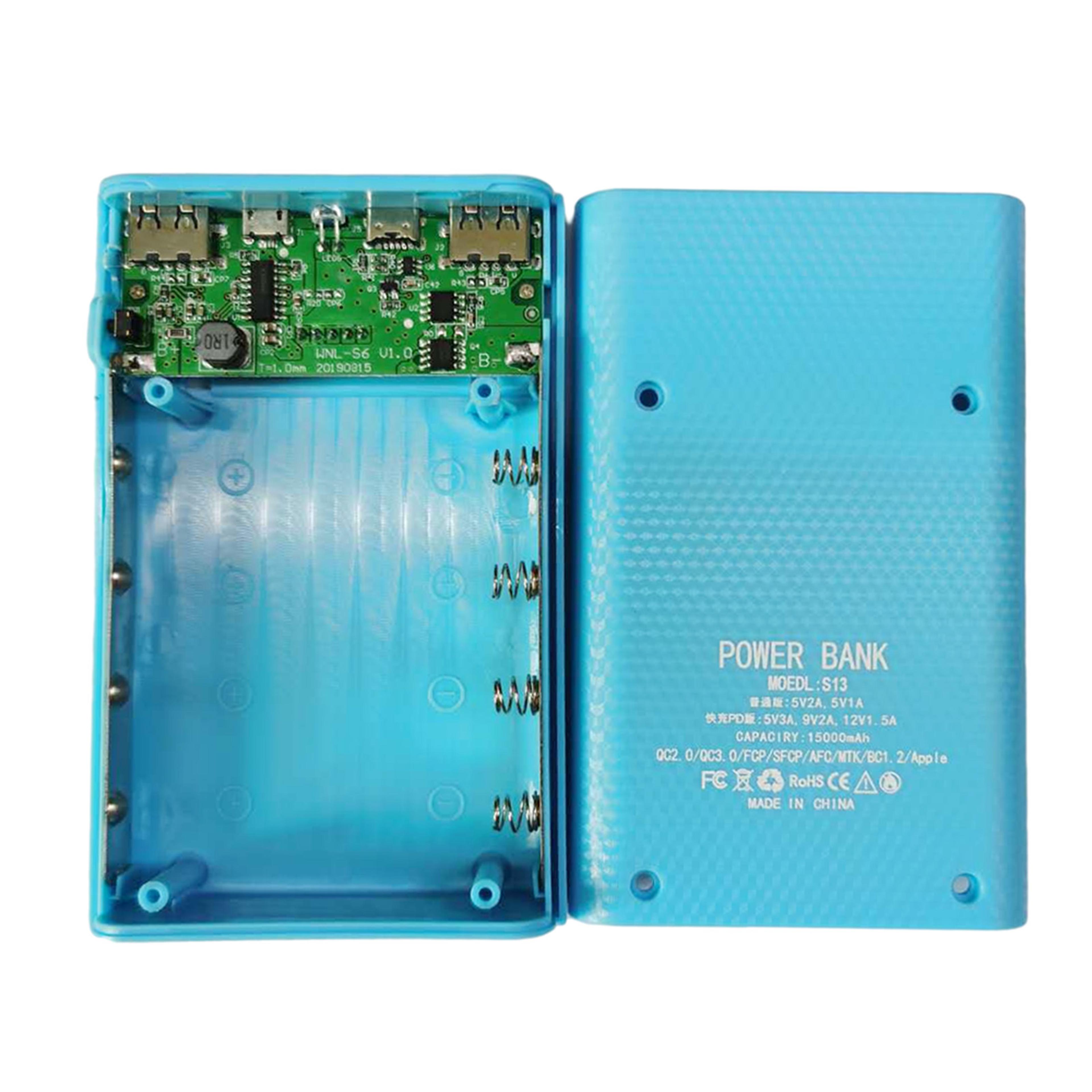 Rechargeable Power Bank Case With USB Type C Input Portable Battery Charger Shell 0