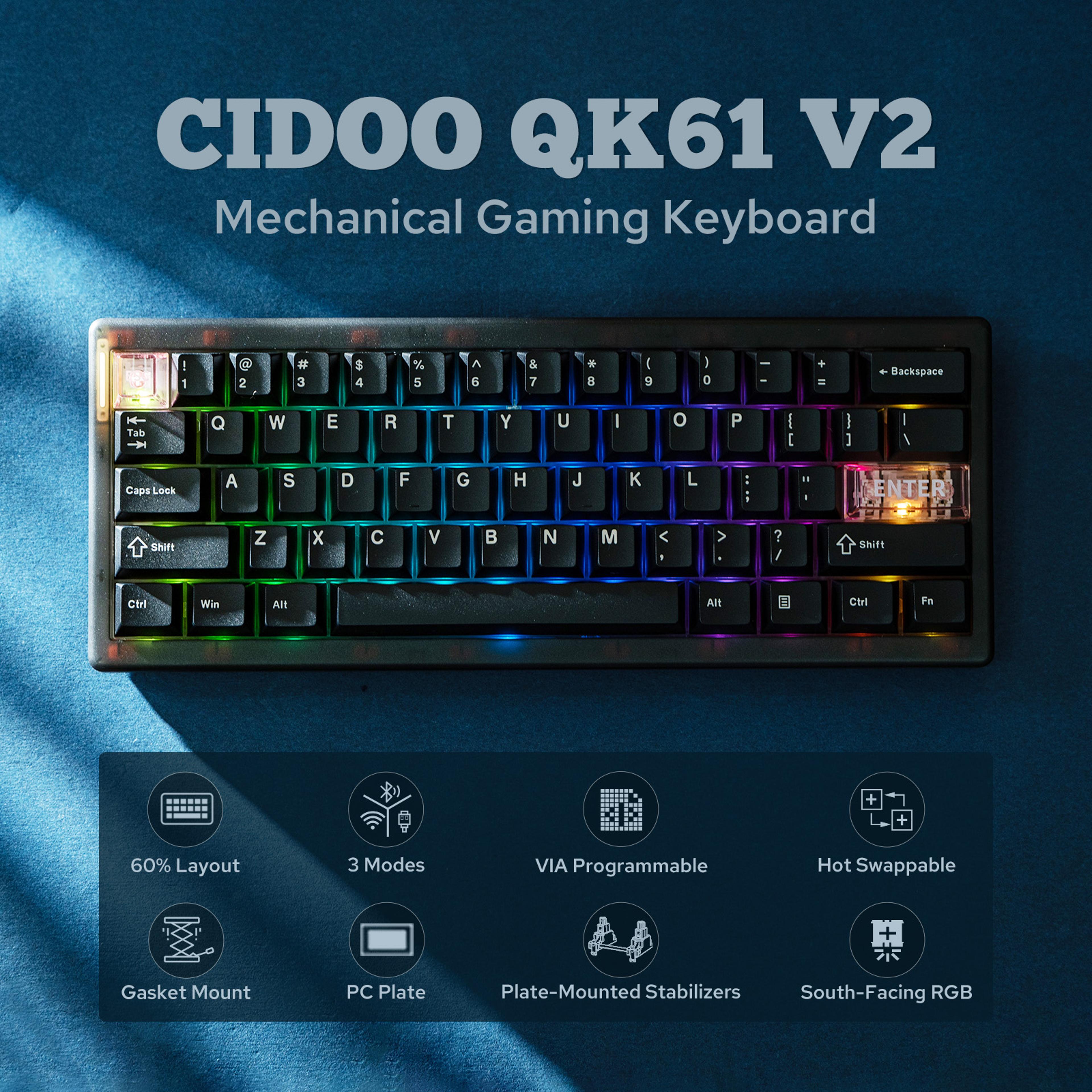 Percent Wireless Mechanical Keyboard With Gasket Mount And RGB 2