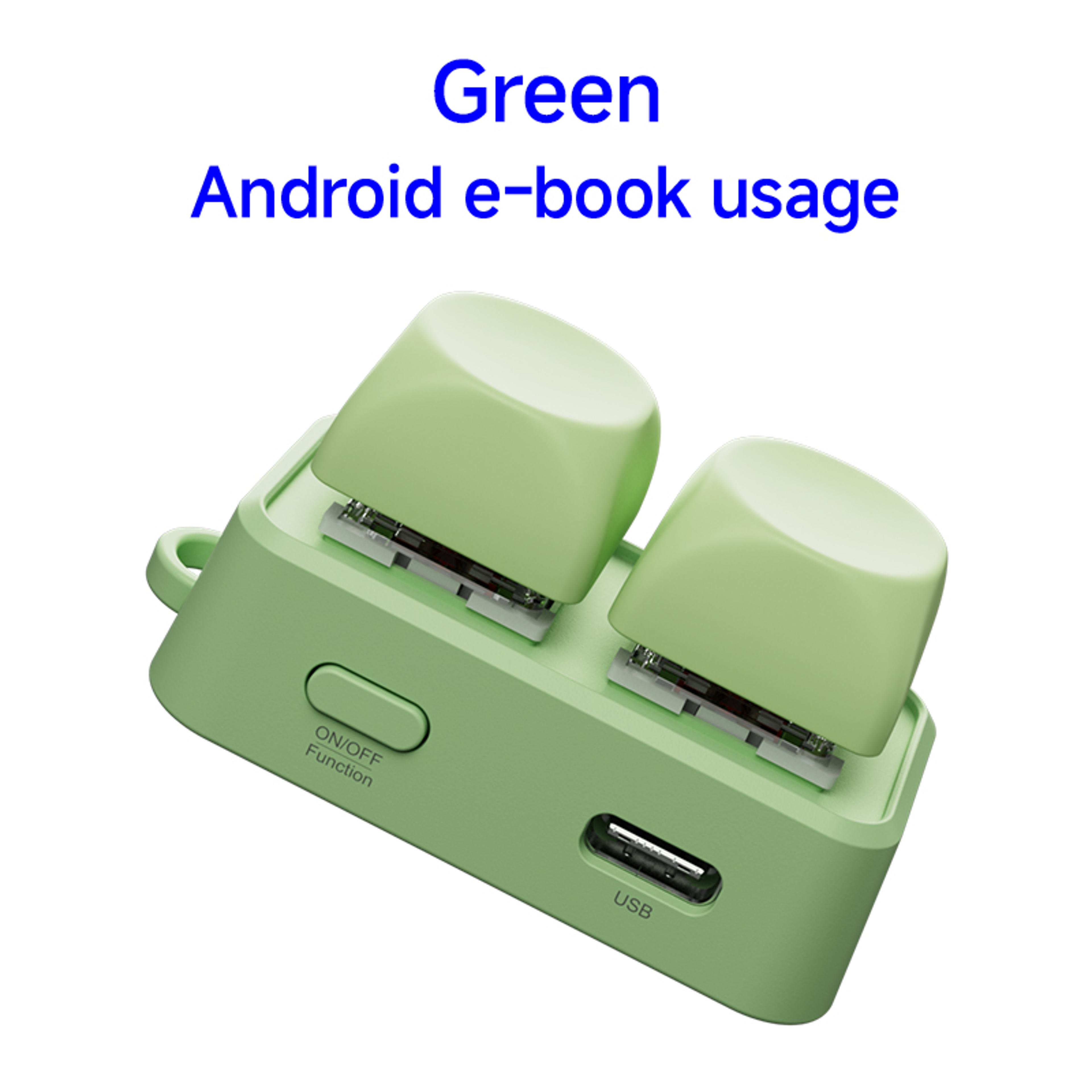 Mini Bluetooth Page Turner Wireless Book Reader Remote Mechanical Keyboard 6