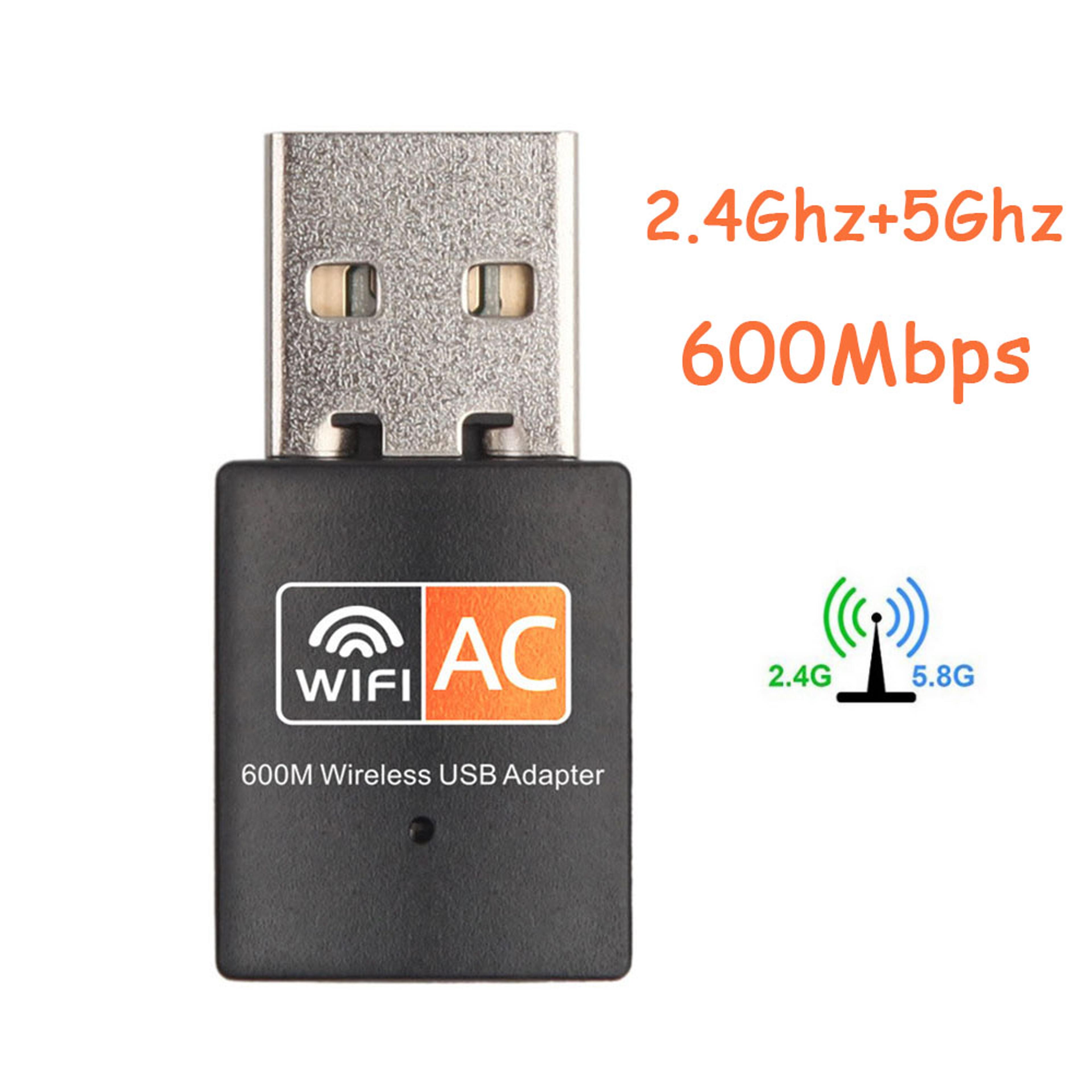 Dual Band USB WiFi Adapter Wireless Network Dongle For PC 2