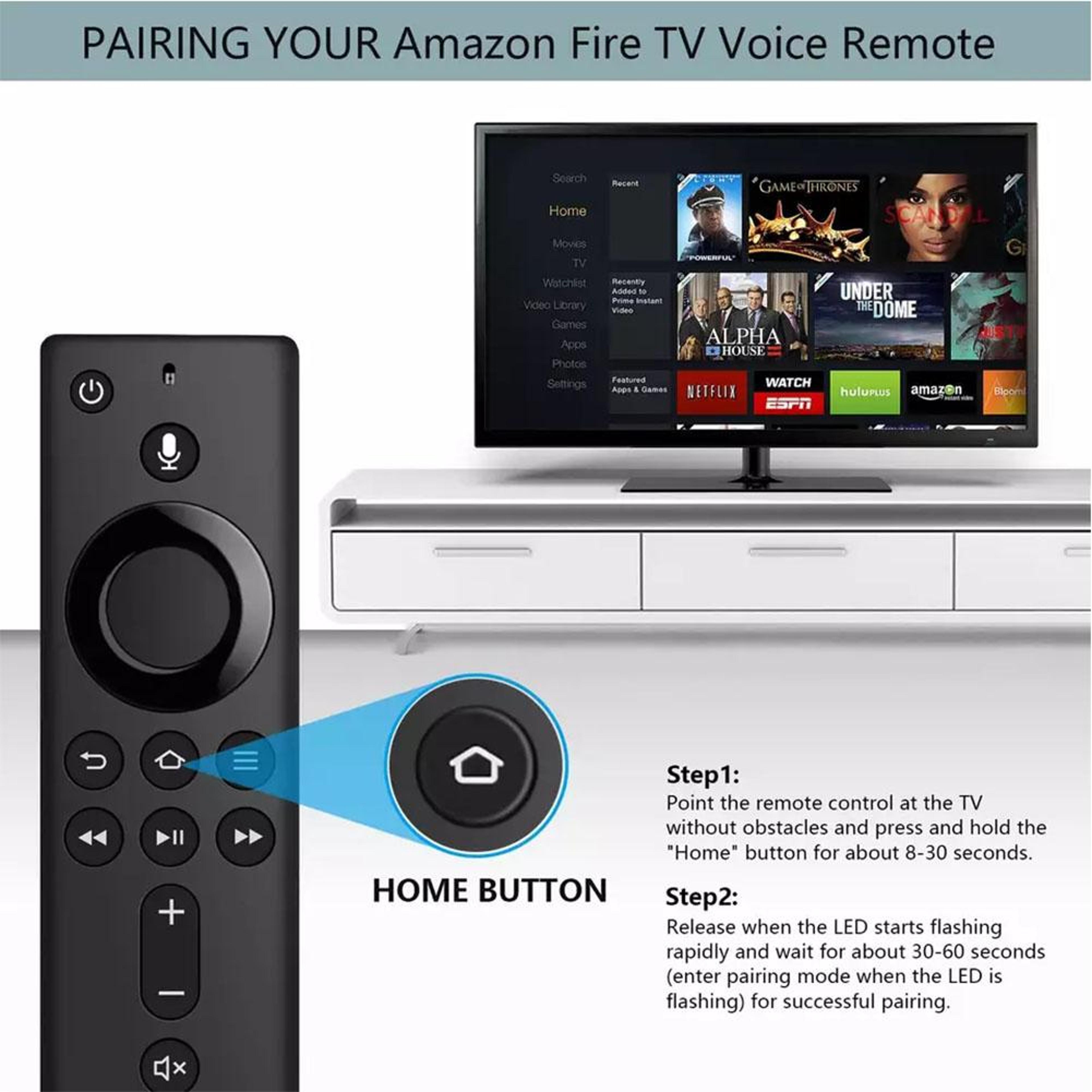Voice Replacement Remote For Fire TV Stick Lite 3