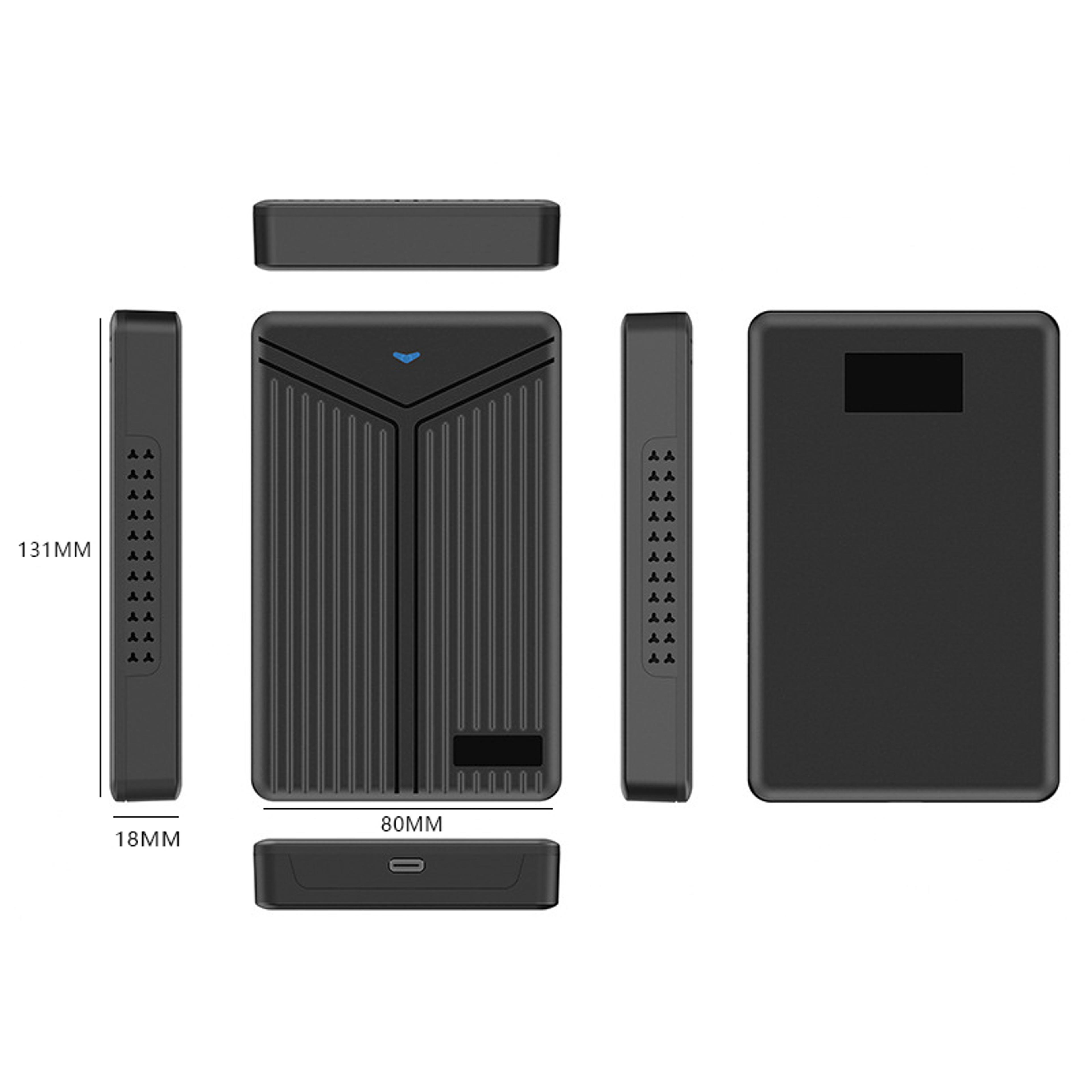 SATA HDD SSD Enclosure USB Portable Hard Drive Case Up To 8TB 3