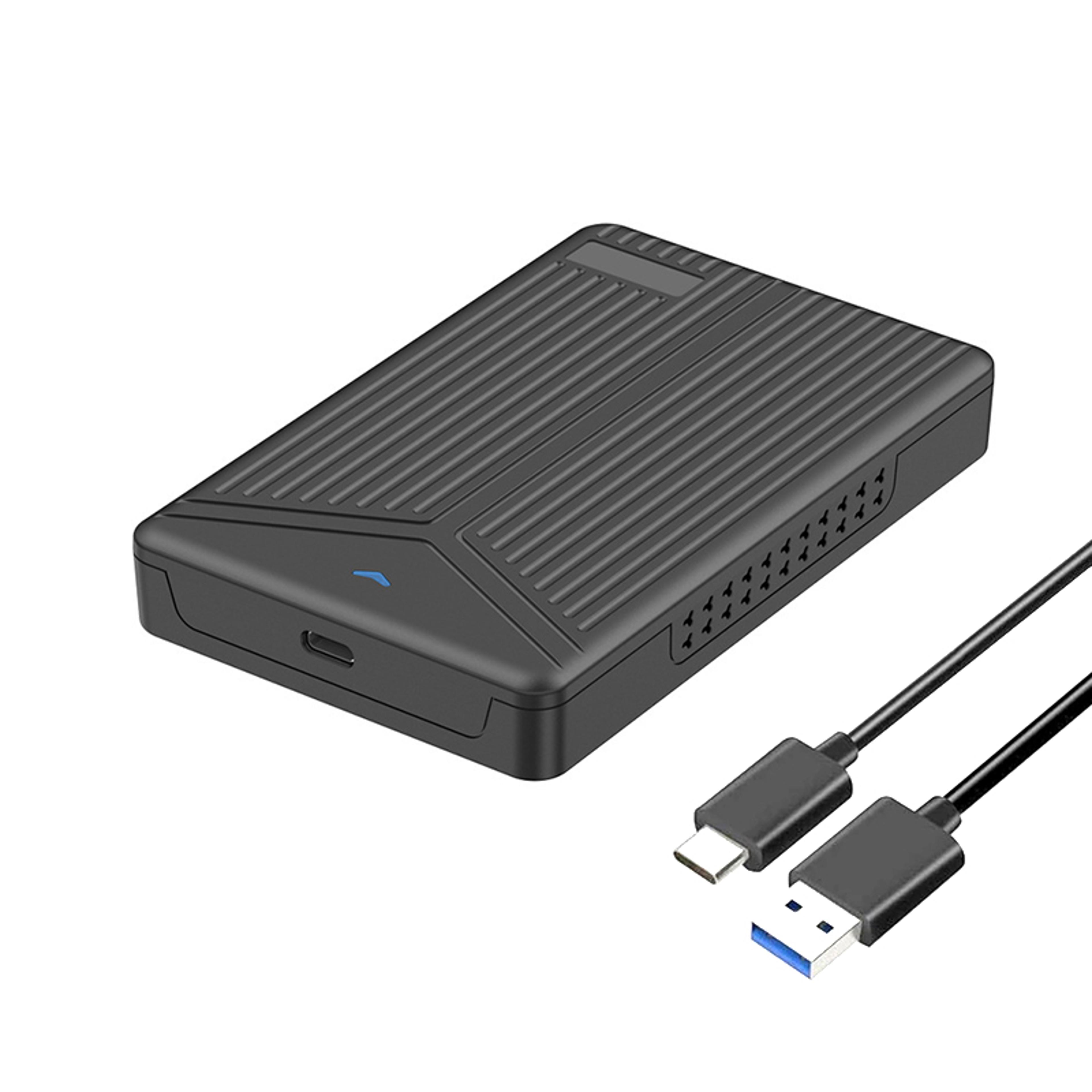 SATA HDD SSD Enclosure USB Portable Hard Drive Case Up To 8TB 0