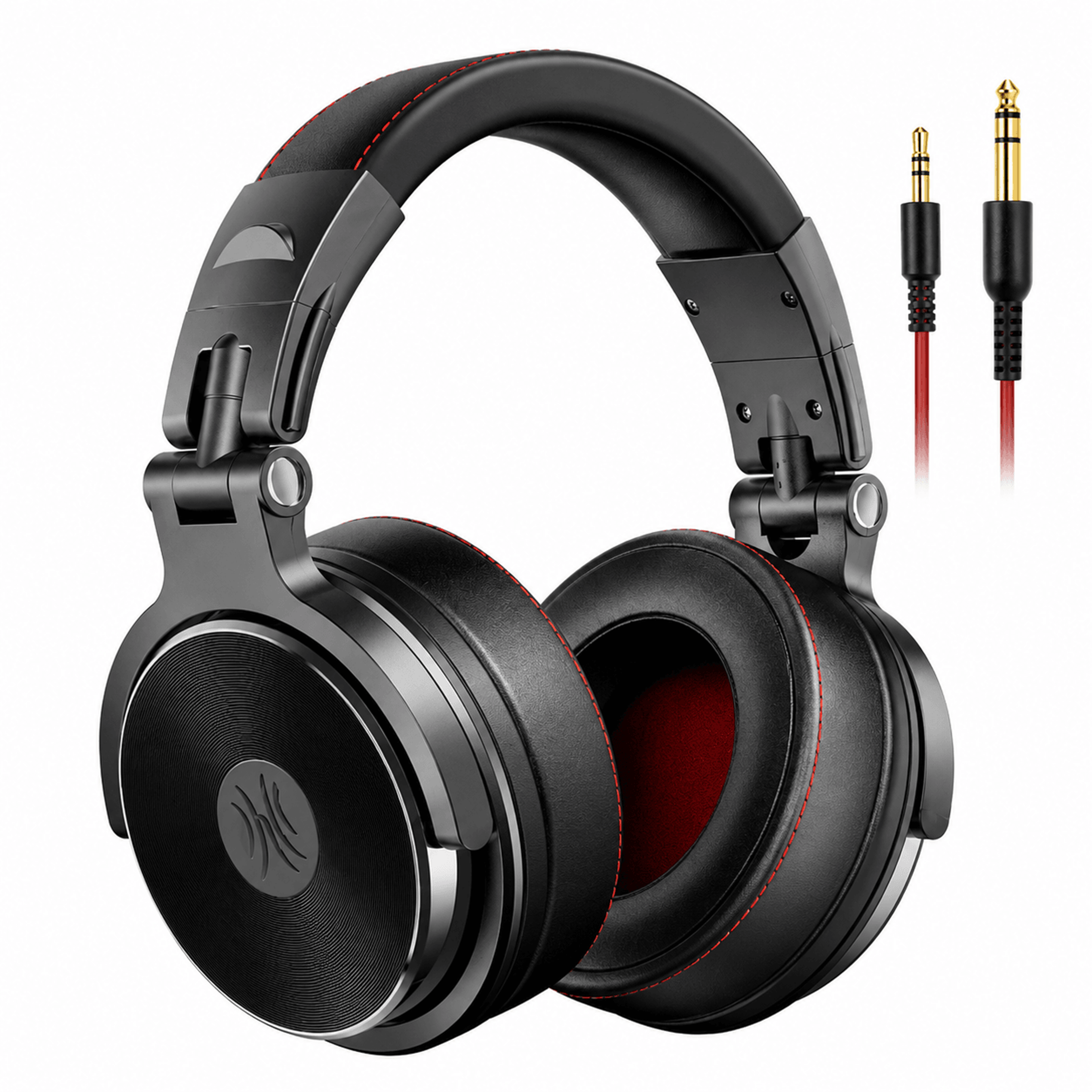 wired studio headphones with mic drivers for dj monitoring