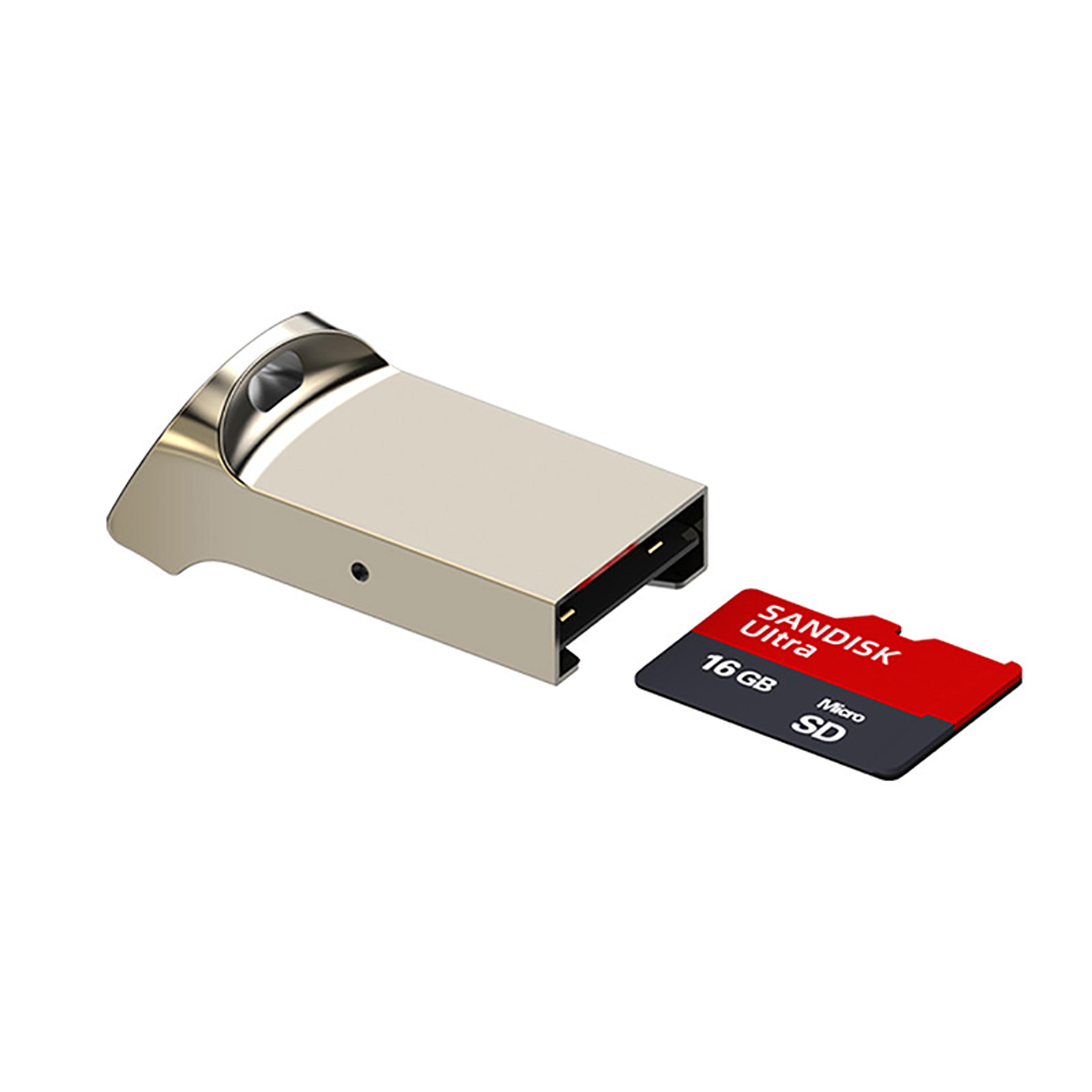 Mini USB Micro SD TF Card Reader Aluminum Adapter 3