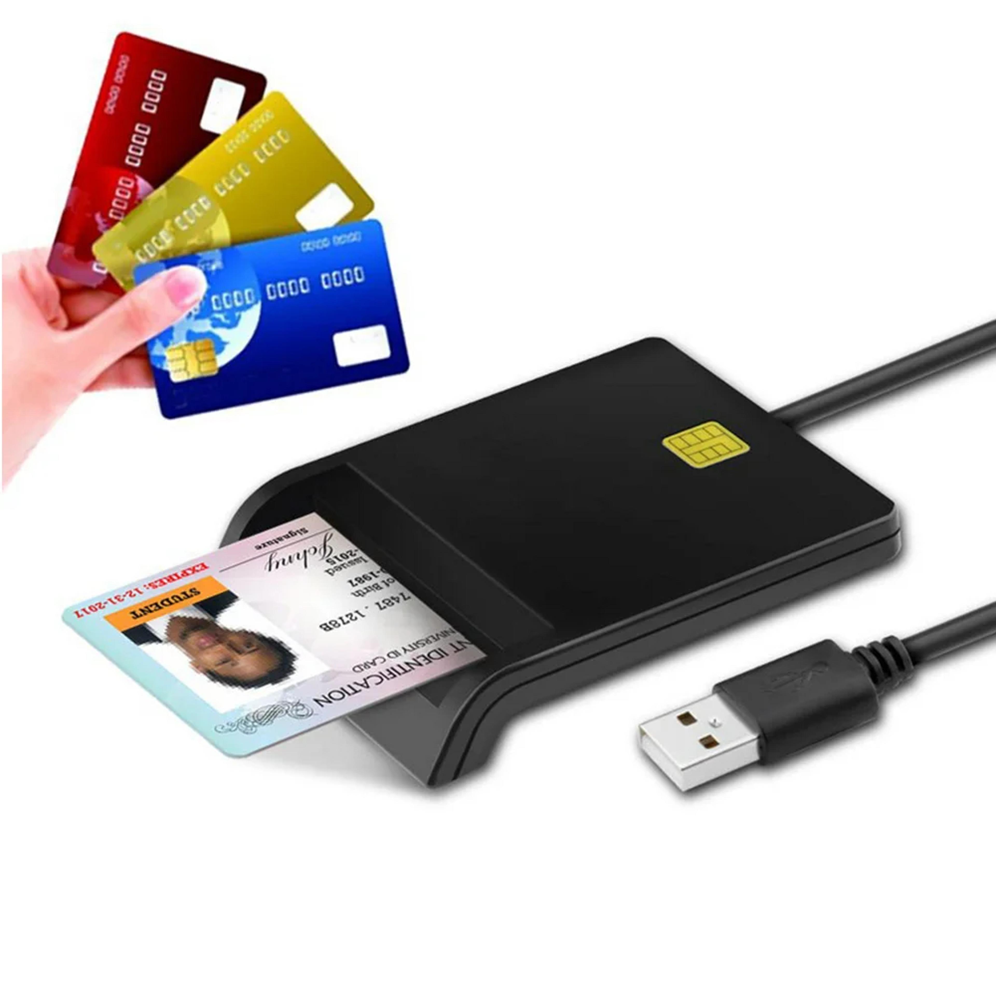 USB Smart Card Reader Writer For CAC ID IC SIM And ATM Cards 1