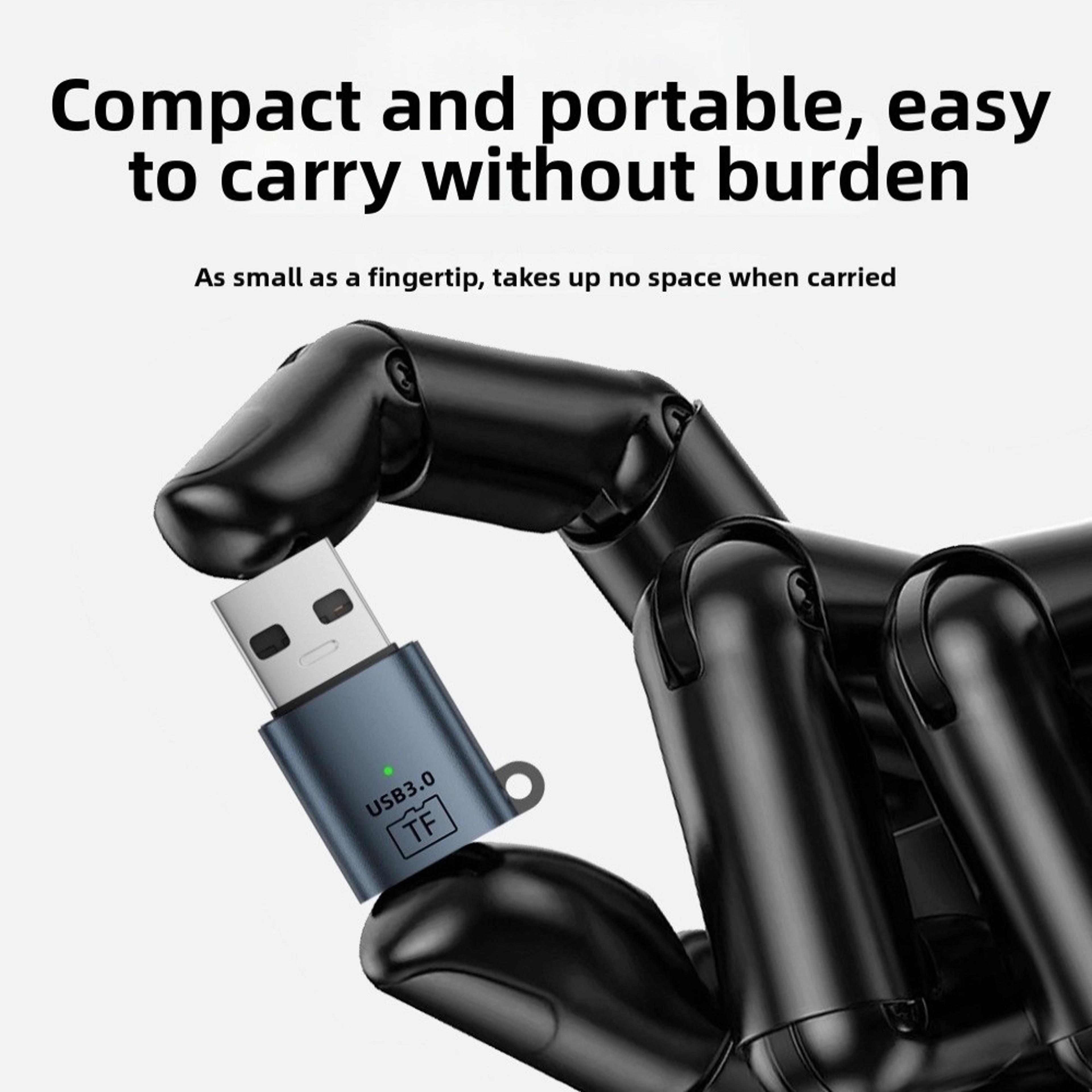 USB C Micro SD Card Reader Aluminum High Speed TF Card Adapter 4