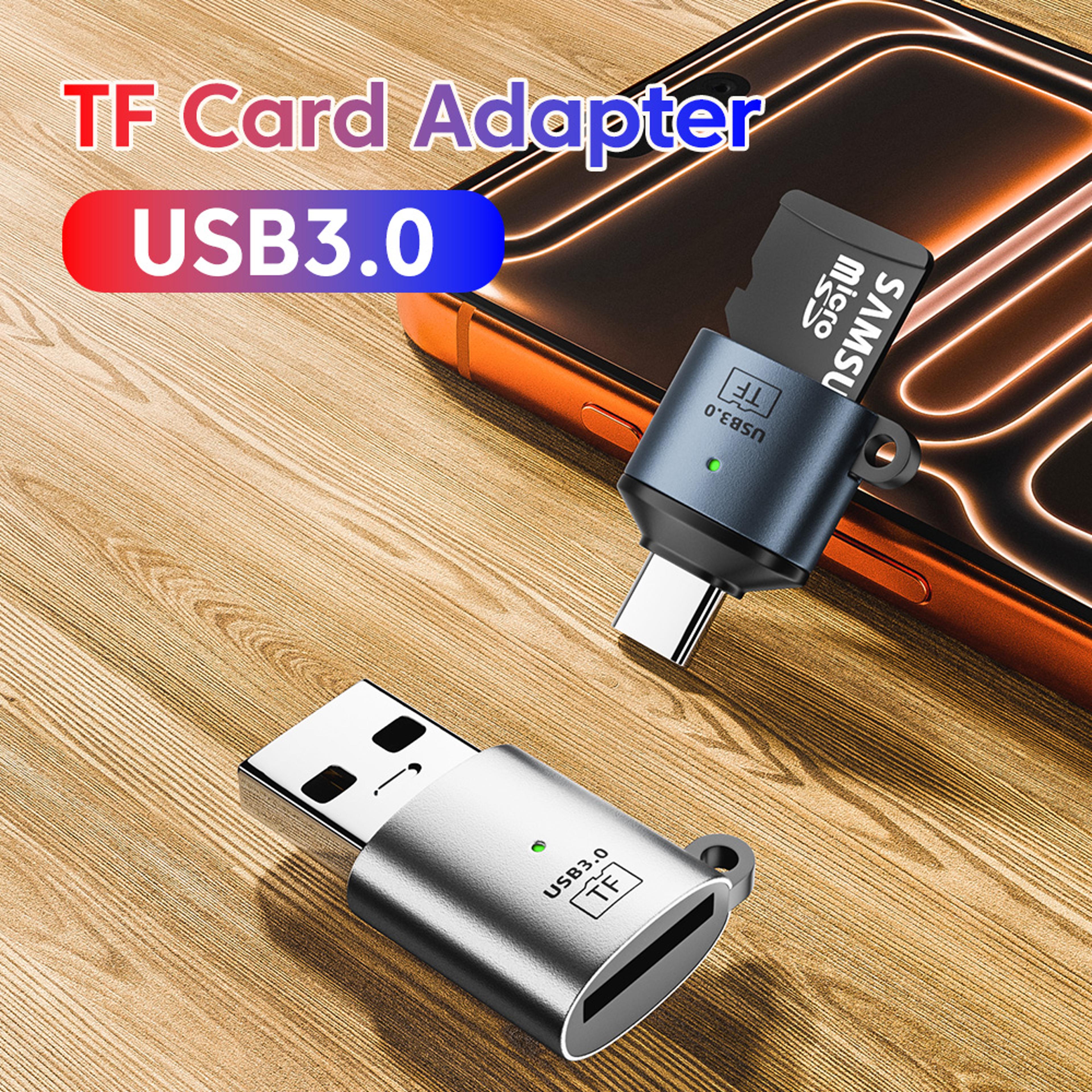 Portable USB C USB TF Memory Card Reader For Laptop PC And Mobile Devices 2