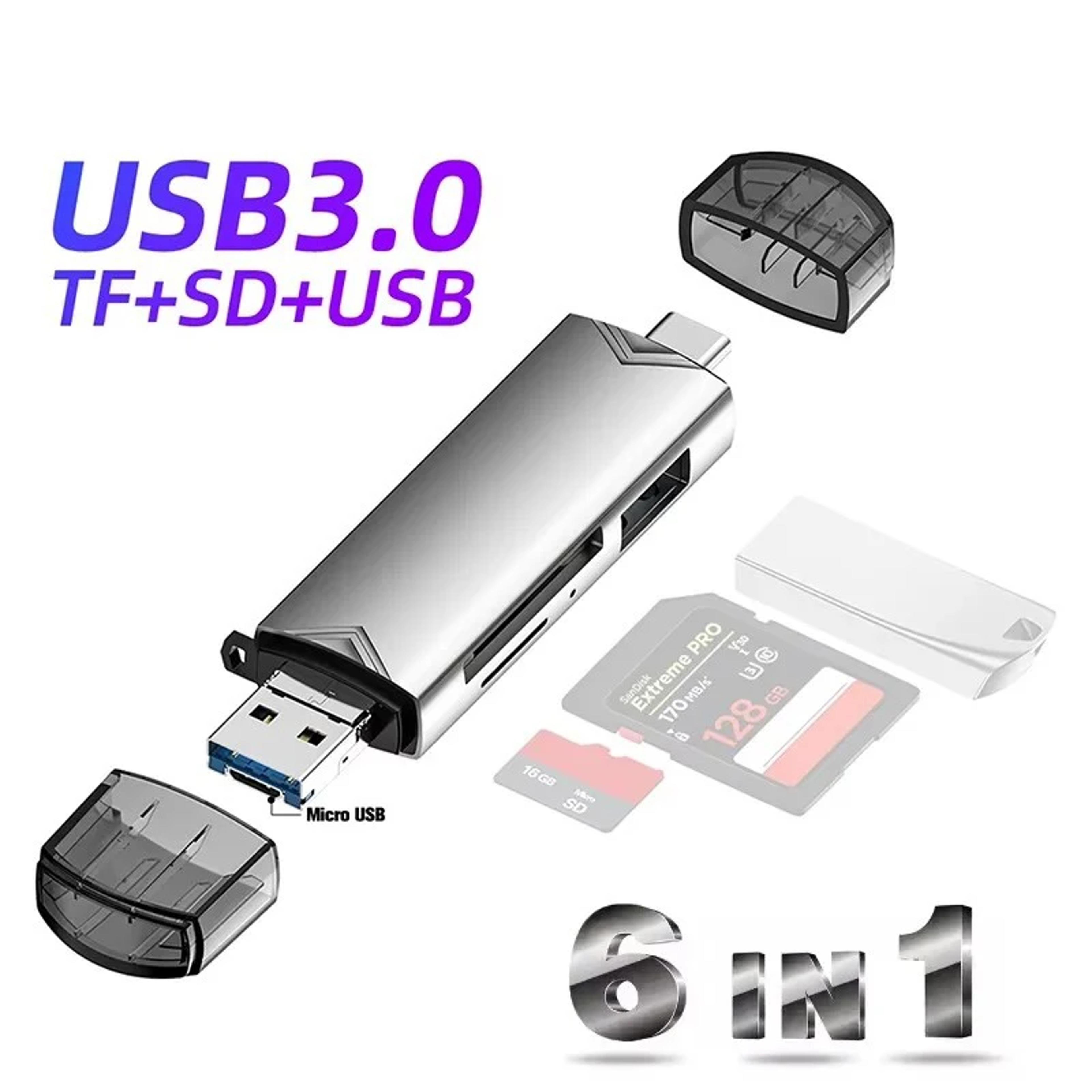 USB Card Reader With USB C OTG SD And MicroSD Support 2
