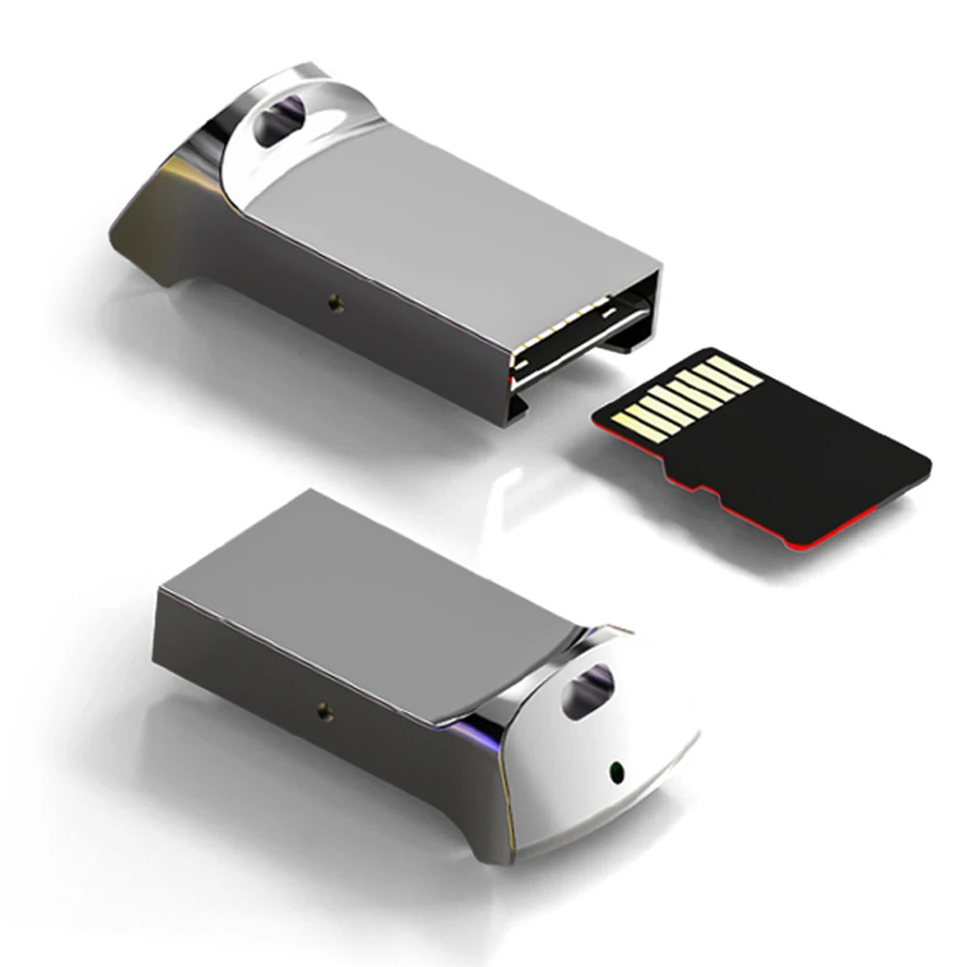 Mini Aluminum USB Micro SD Card Reader TF Memory Adapter 1