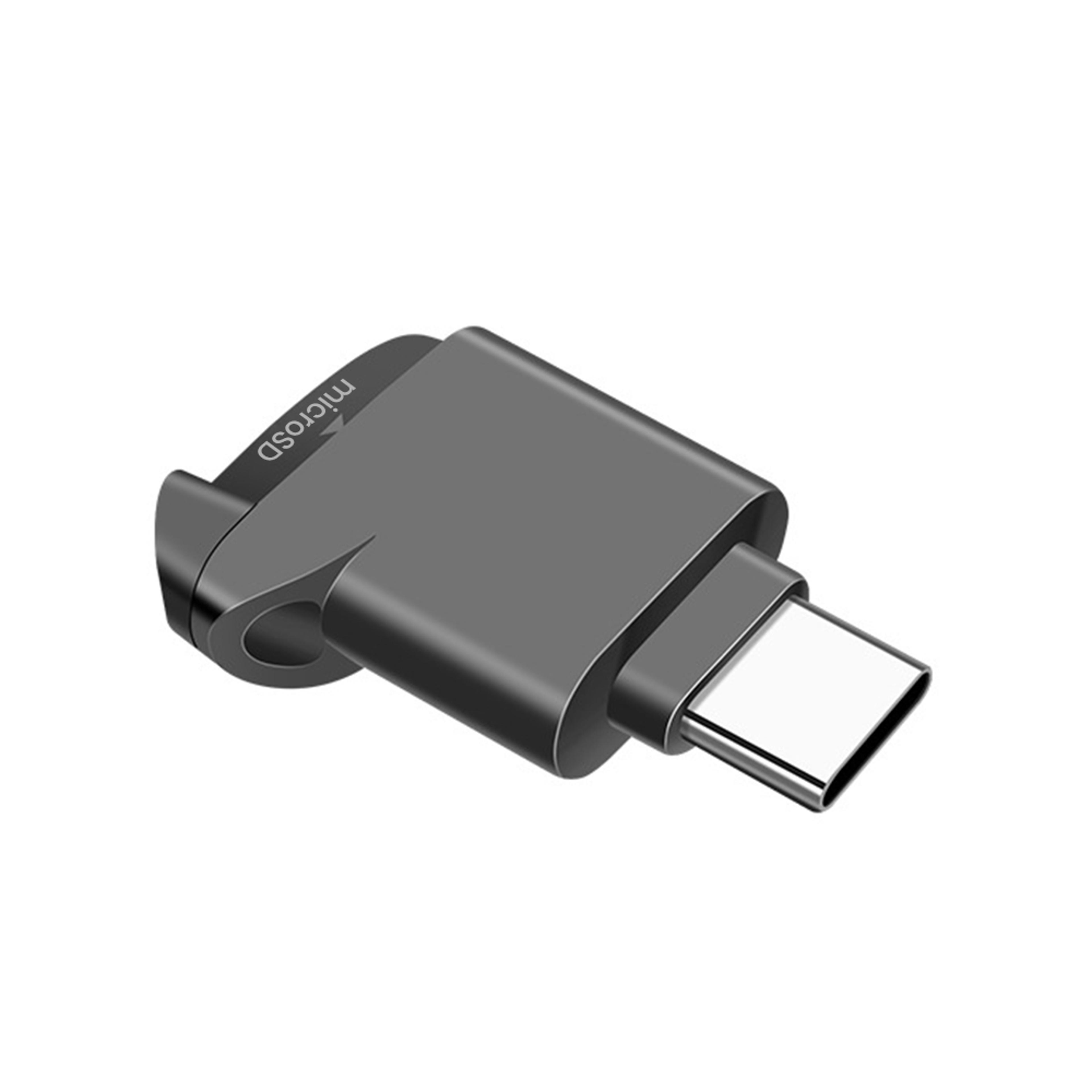 mini usb c microsd card reader portable tf memory card adapter