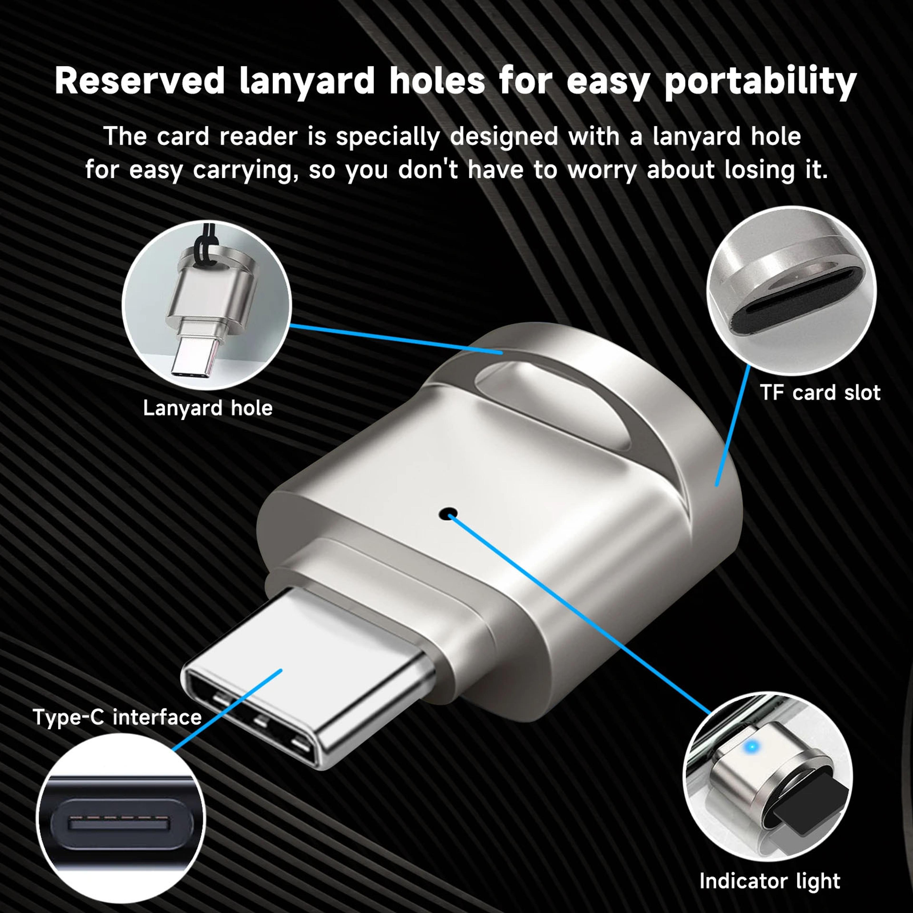 USB C OTG Micro SD Card Reader Portable Type C TF Memory Card Adapter 3
