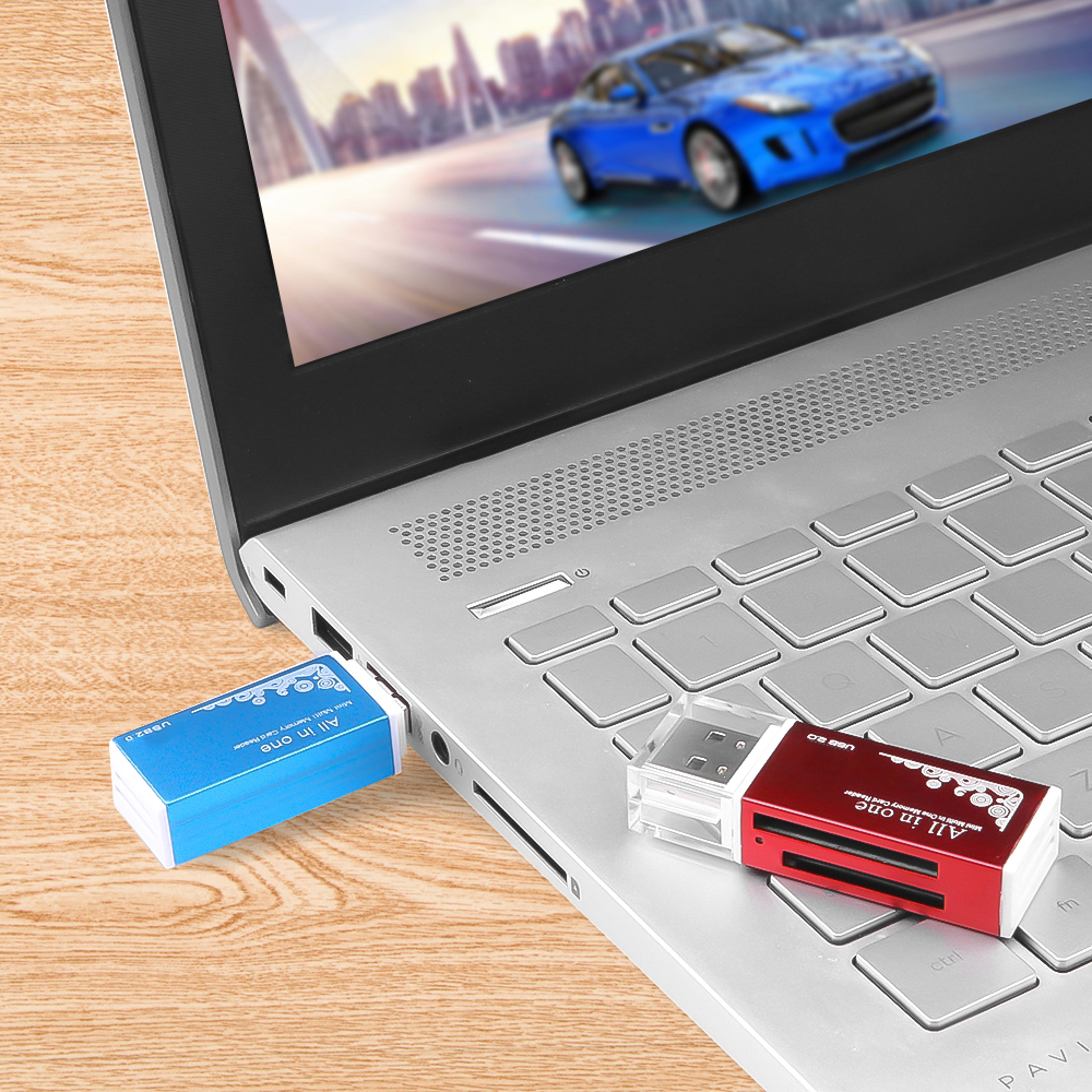 All In One USB Memory Card Reader For SD MicroSD TF MMC And MS PRO Duo 7