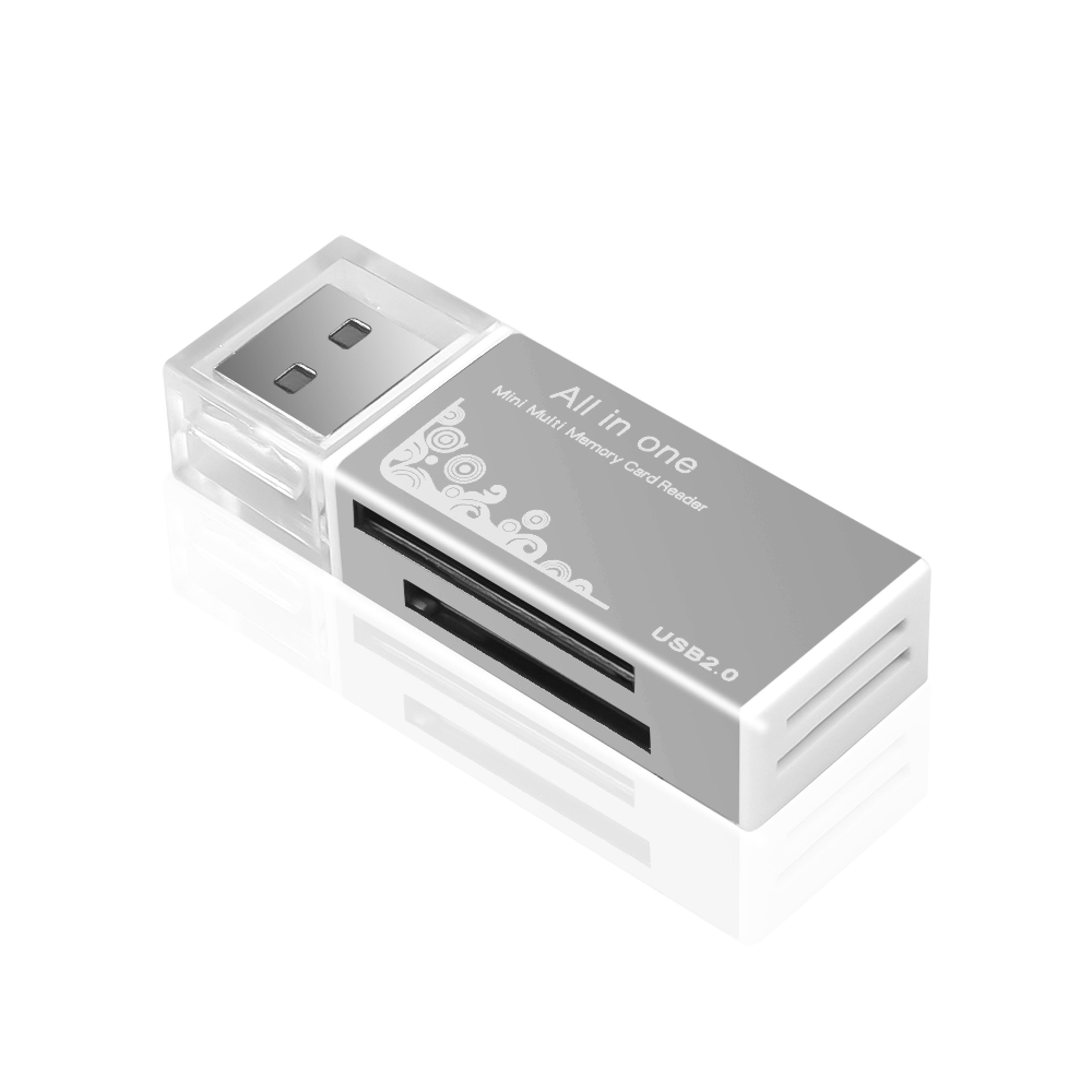 All In One USB Memory Card Reader For SD MicroSD TF MMC And MS PRO Duo 2