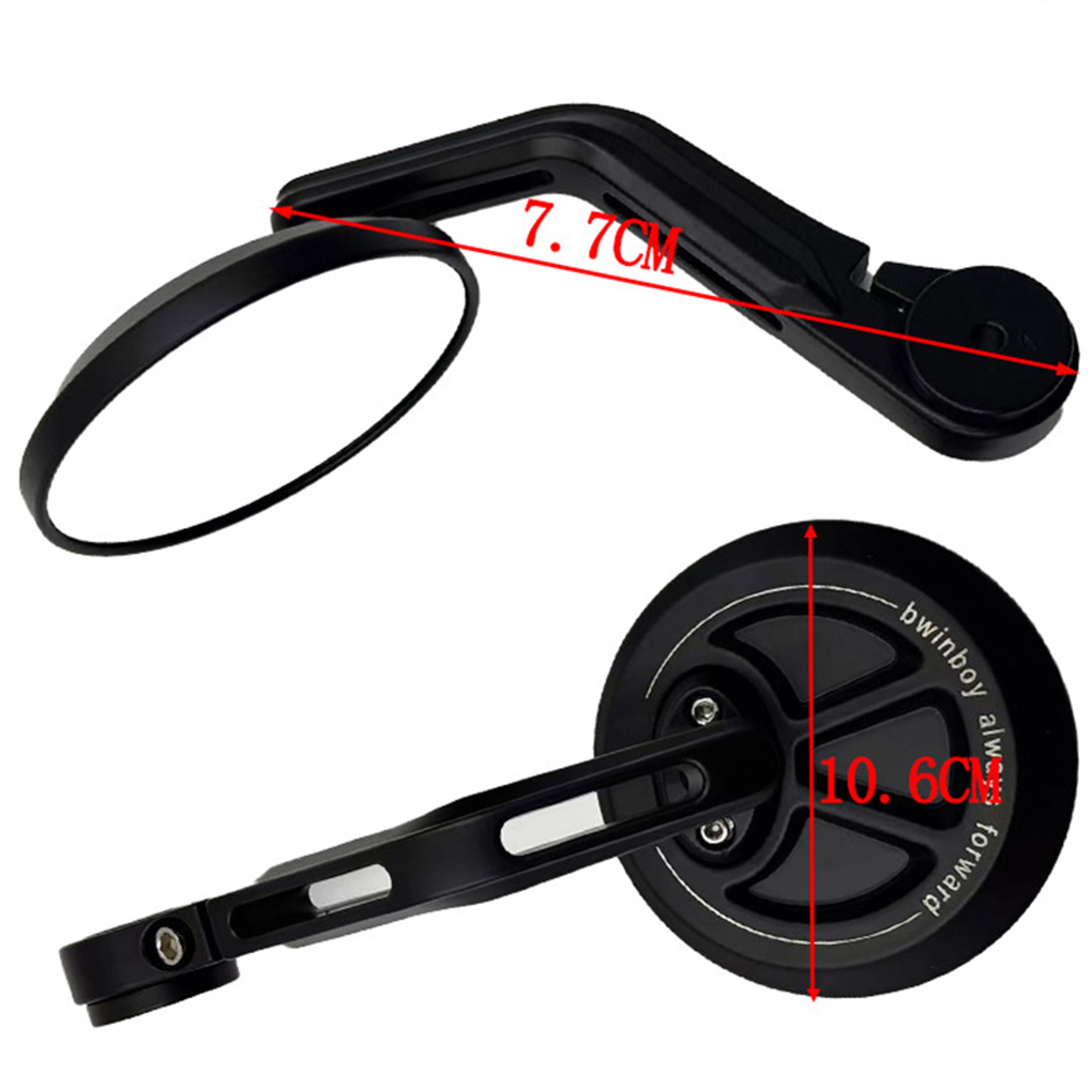 Harley Compatible Motorcycle Handlebar Mirrors Rearview Side Mirror Pair 6
