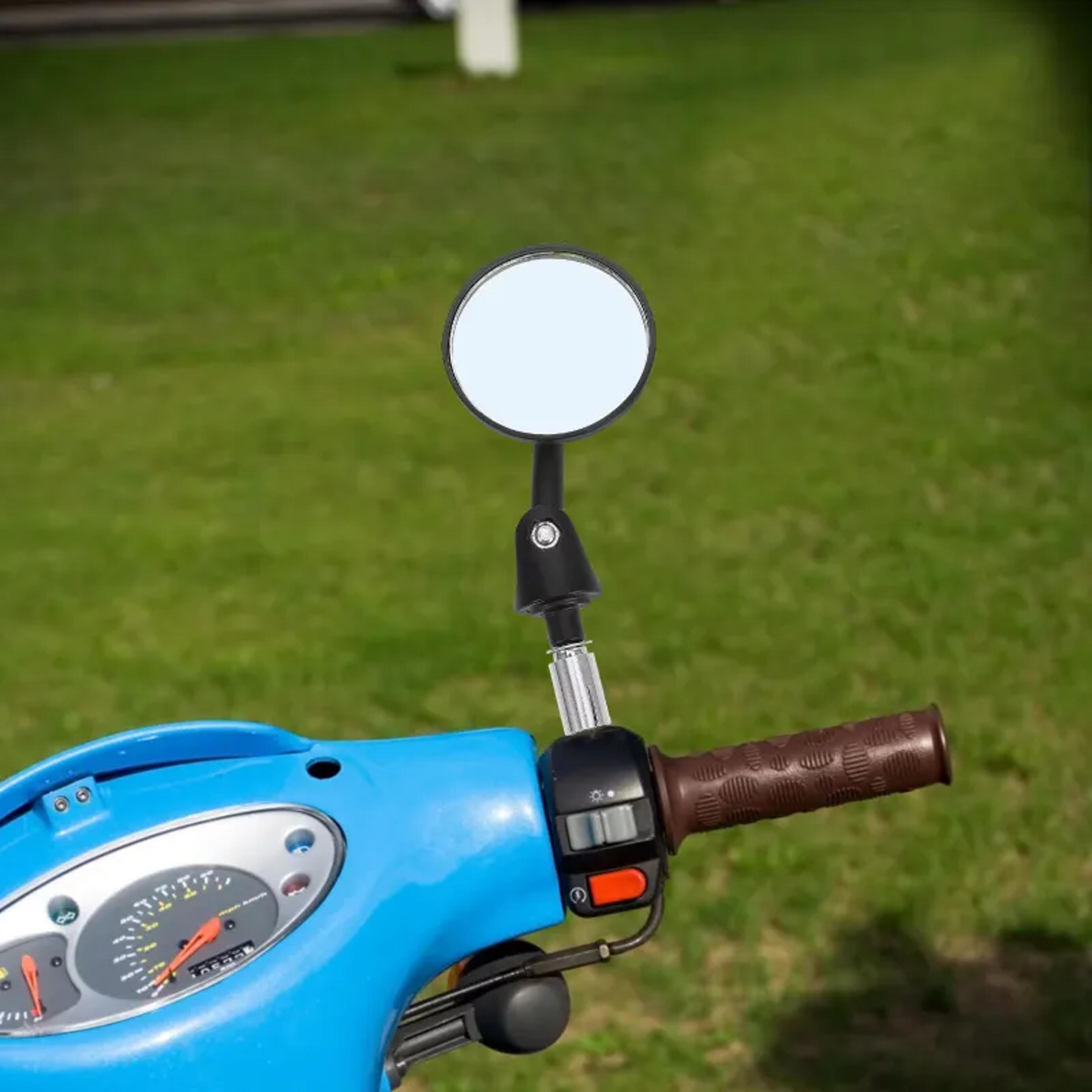 Wide View Extended Motorcycle Handlebar Rearview Mirror 3