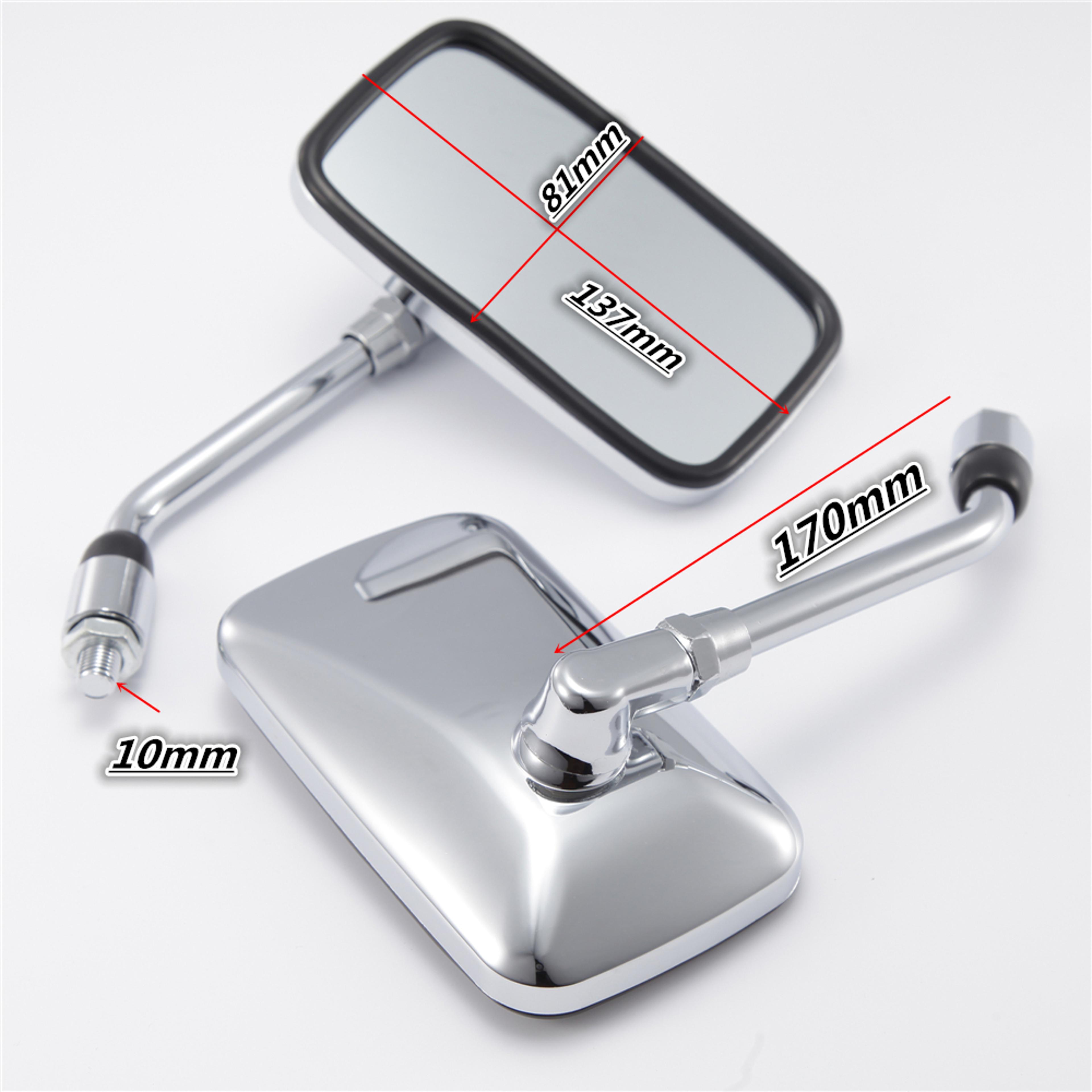 Universal Chrome Motorcycle Rearview Mirrors 5