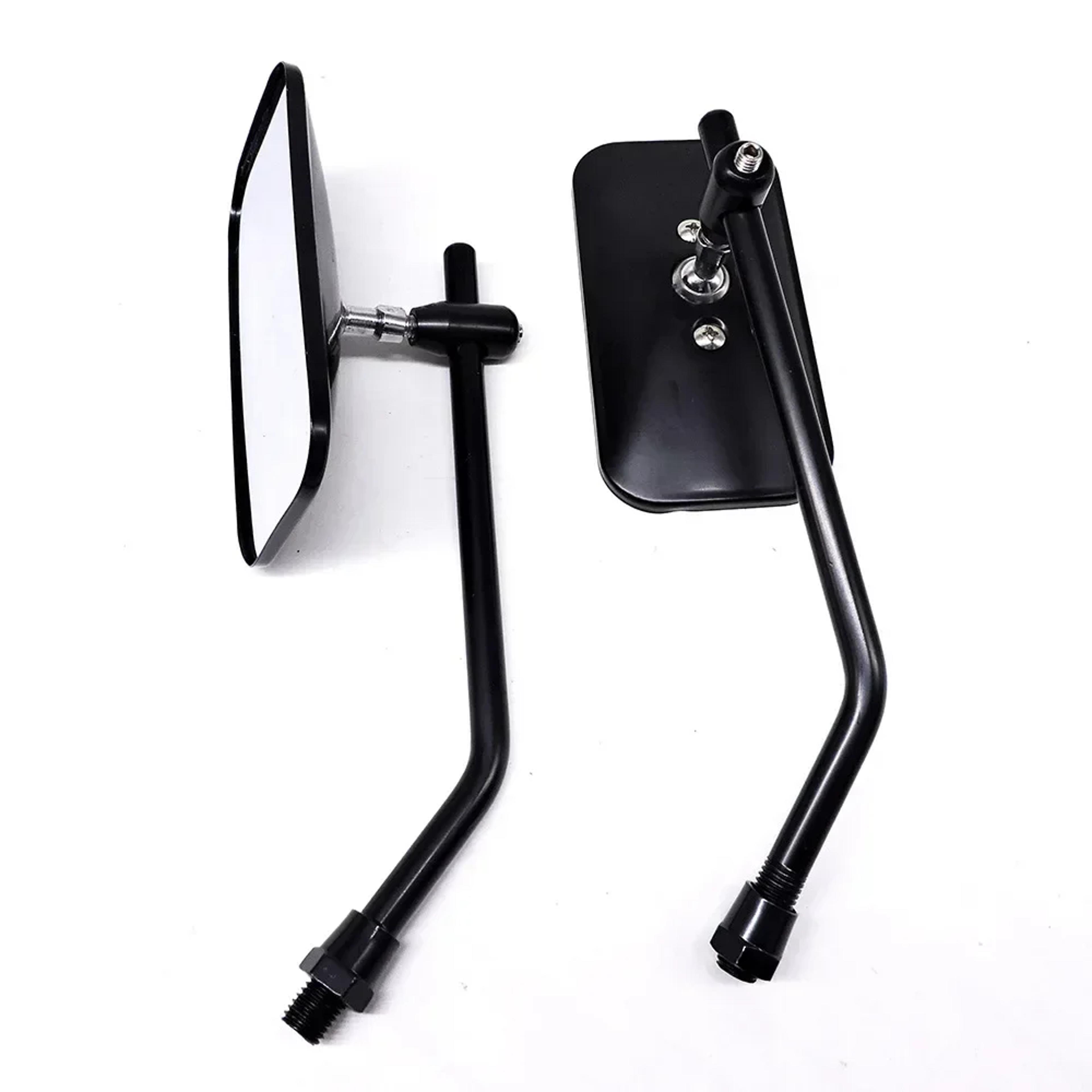 Retro Square Motorcycle Rearview Mirror For Custom Bike Styling 1