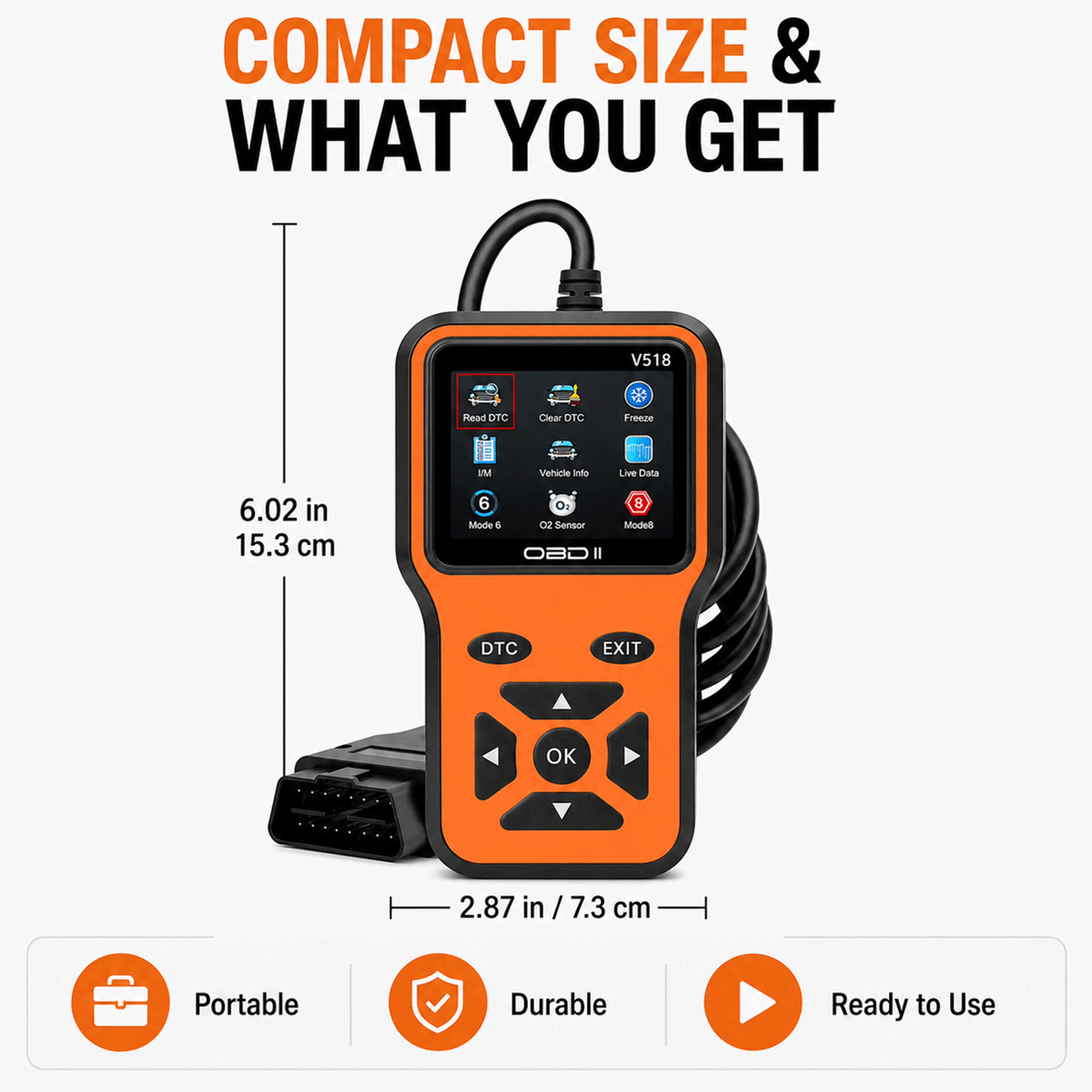 Scanner Car Diagnostic Tool Engine Code Reader With Live Data 4