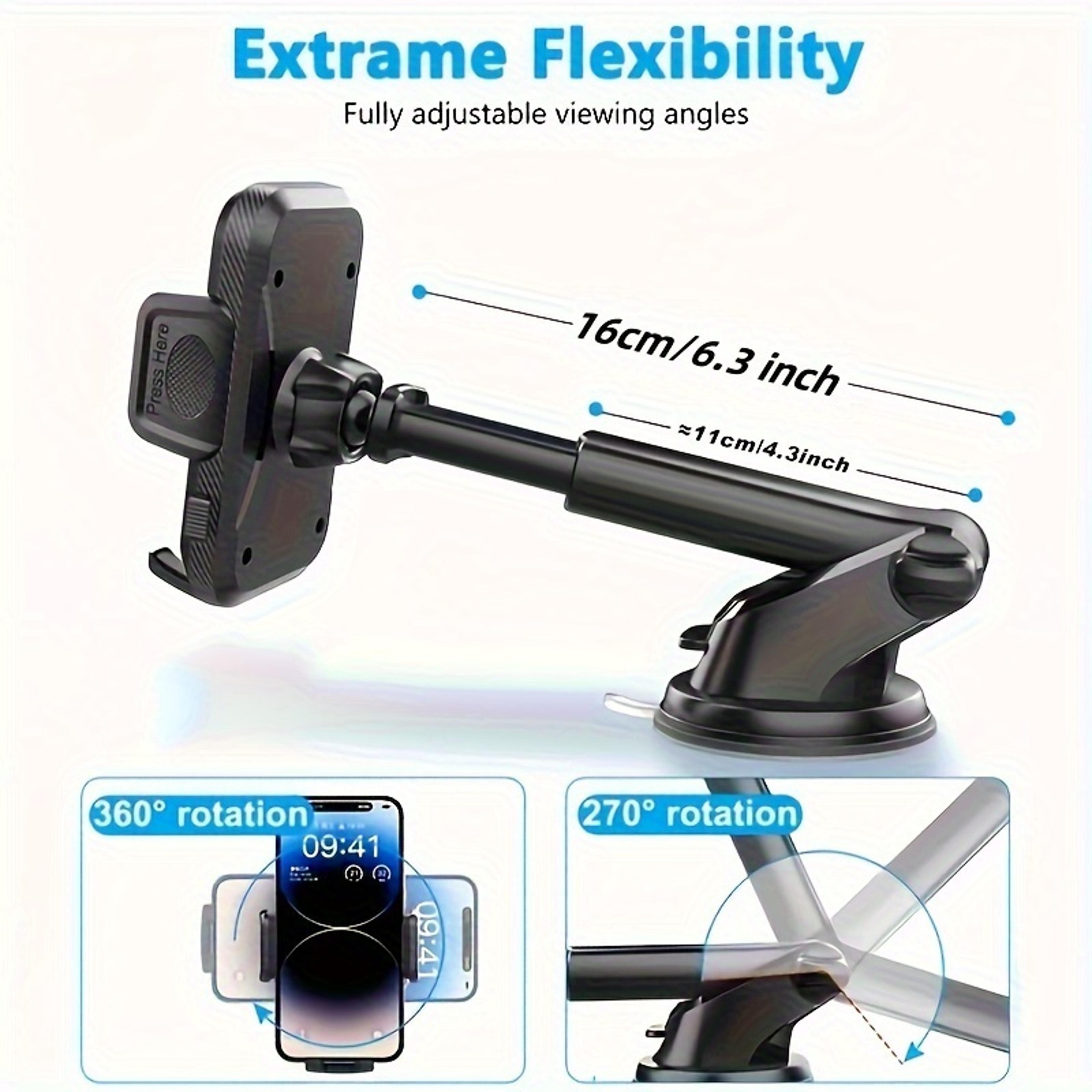 Universal Suction Cup Car Phone Holder Degree Dashboard Windshield Mount 2
