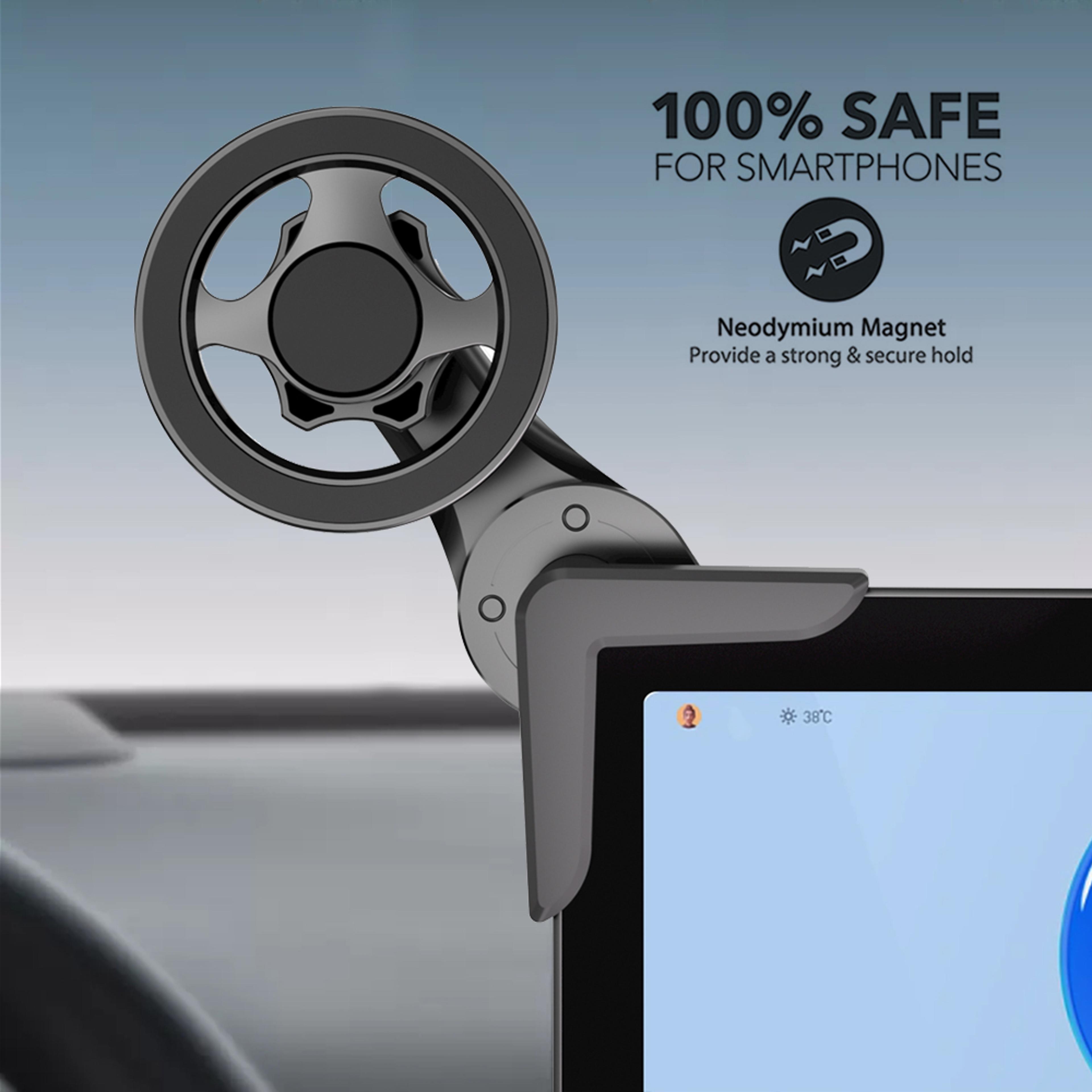 Degree Magnetic Car Phone Holder Foldable Display Screen Mount 6