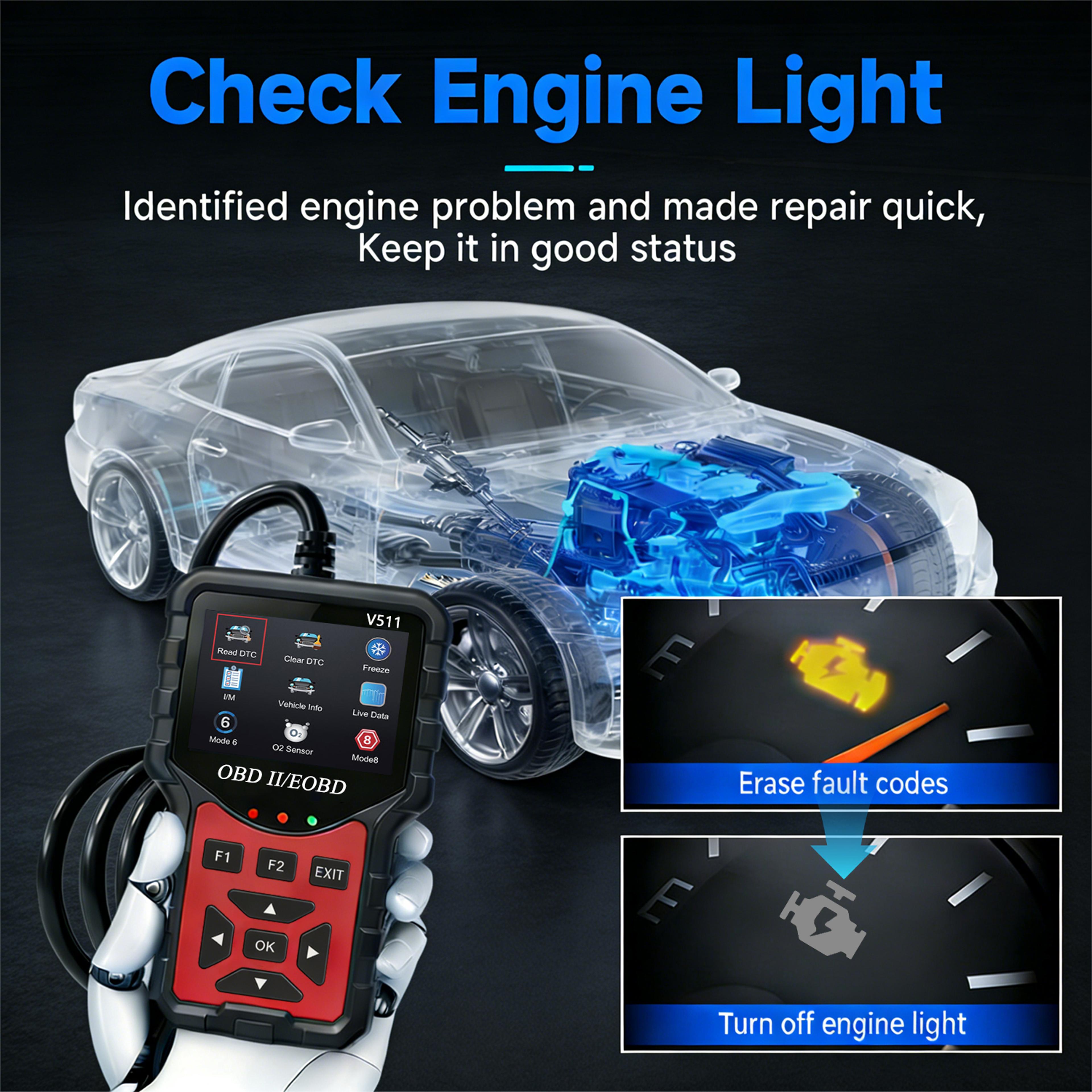 Professional Scanner Car Diagnostic Tool And Engine Code Reader 6