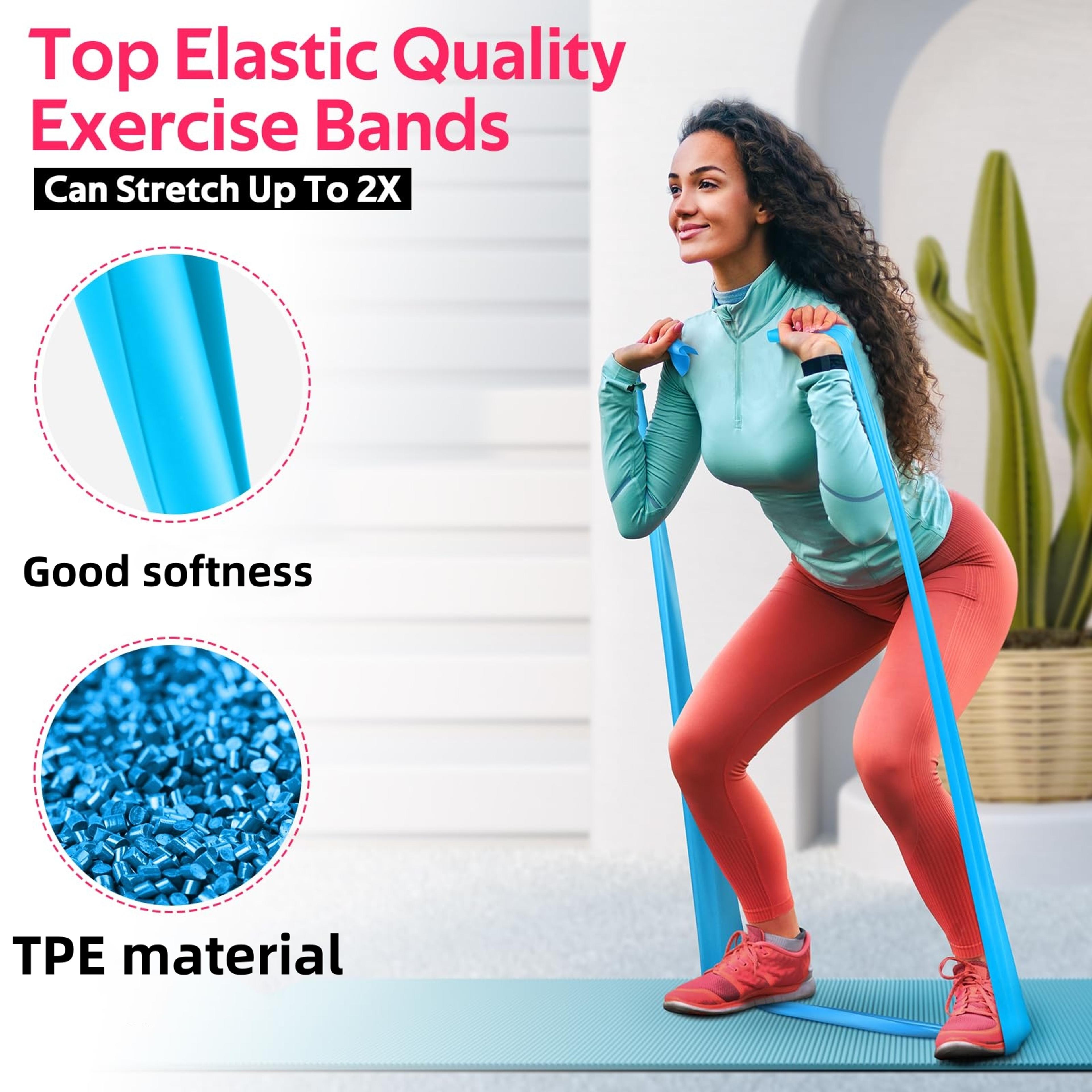Resistance Bands Set For Home Workout Yoga And Strength Training 3