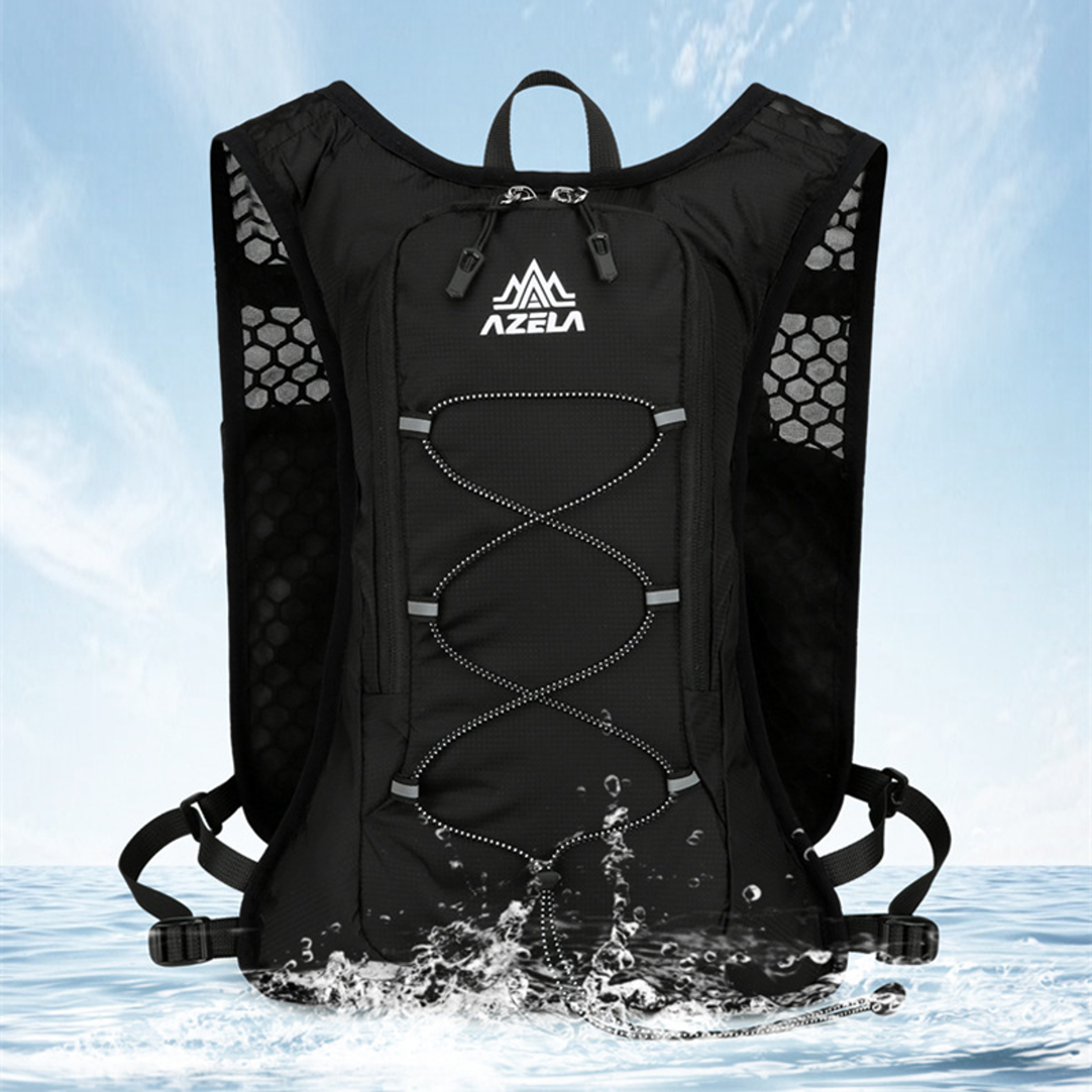Lightweight Trail Running Hydration Vest Nylon Cycling Backpack For Hiking 7