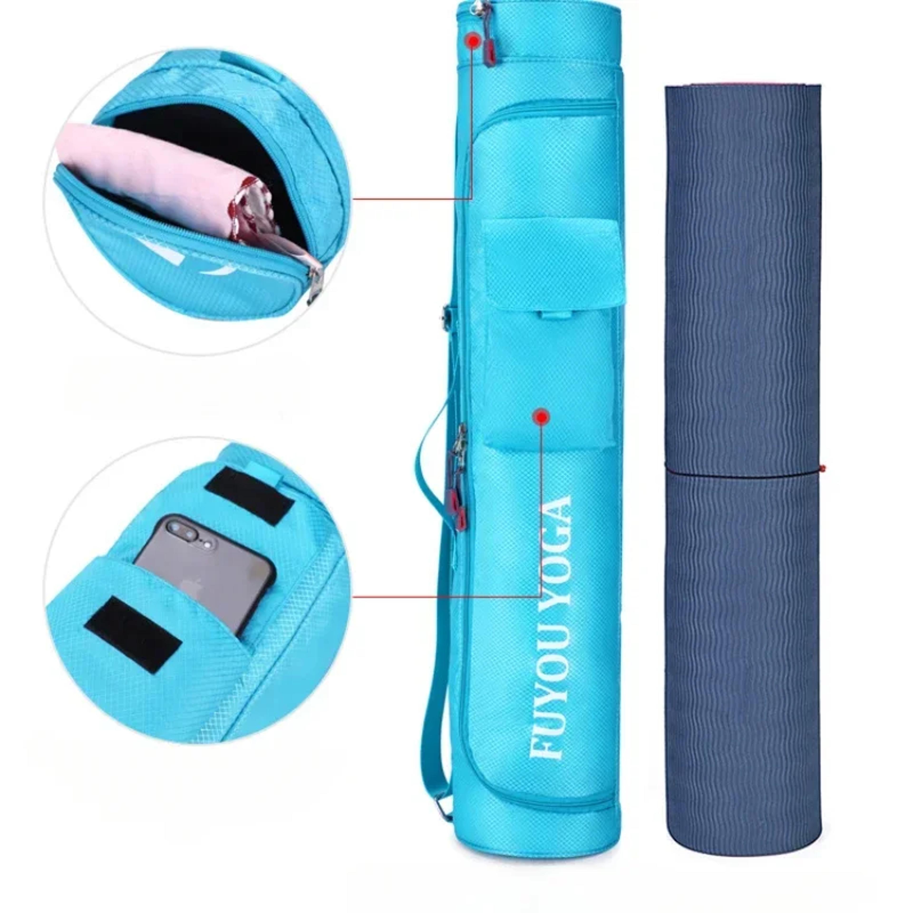 Large Capacity Yoga Mat Bag With Adjustable Strap And Storage Pocket 3