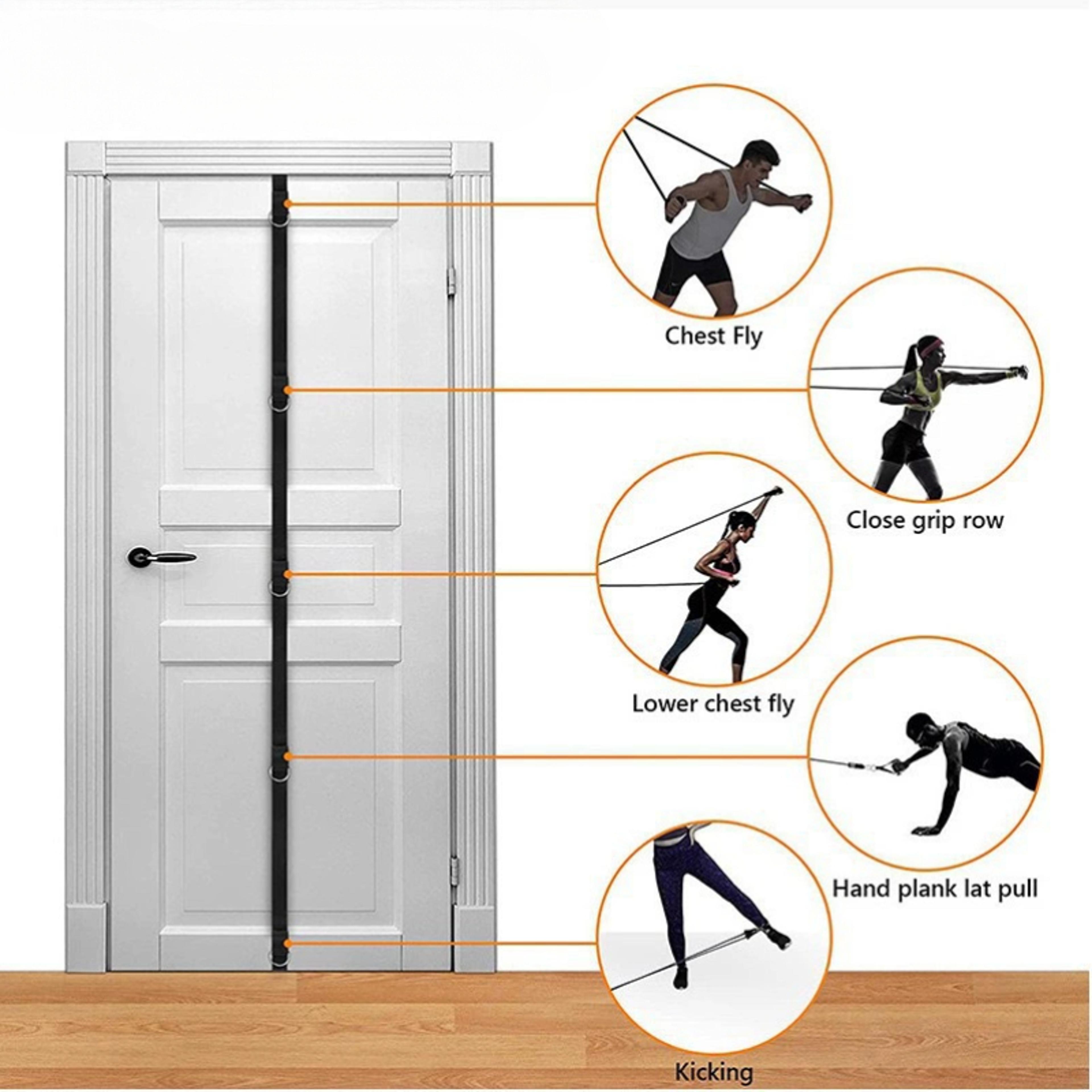 Multi Point Resistance Band Door Anchor Strap For Home Gym Workouts 3