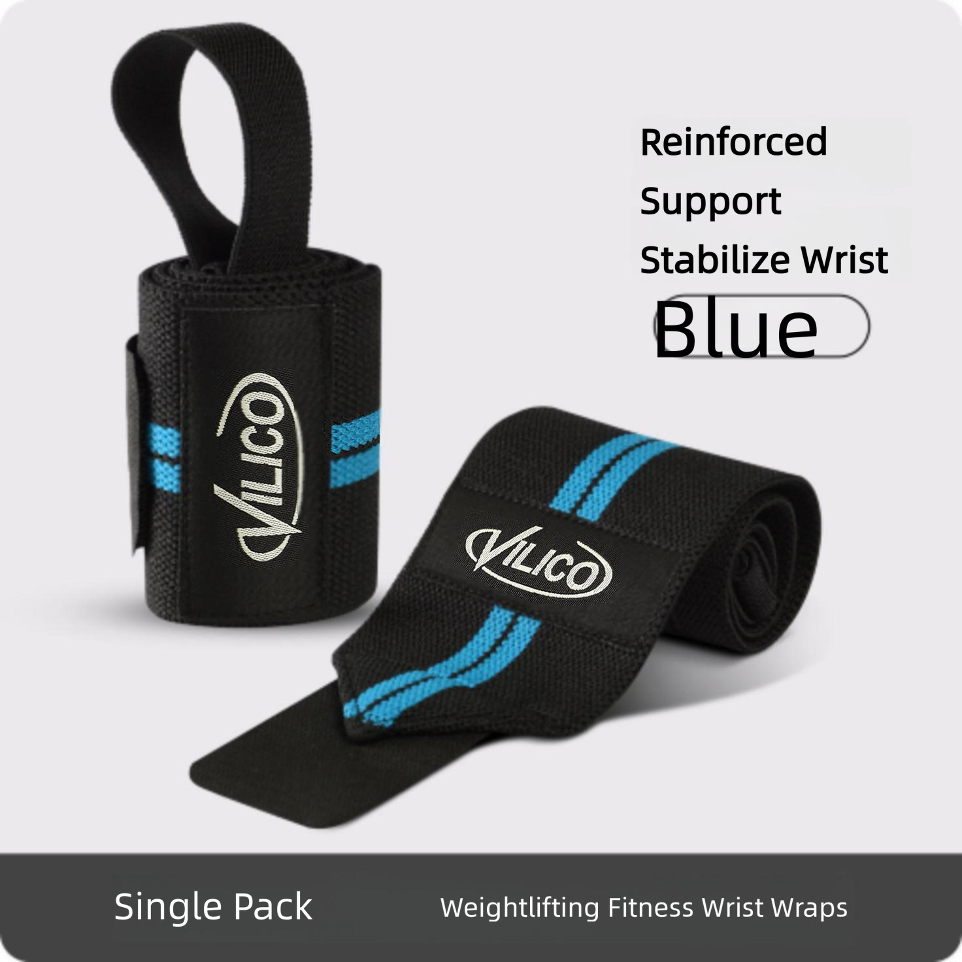 Heavy Duty Weight Lifting Wrist Wraps Gym Wrist Support Straps For Strength Training 3