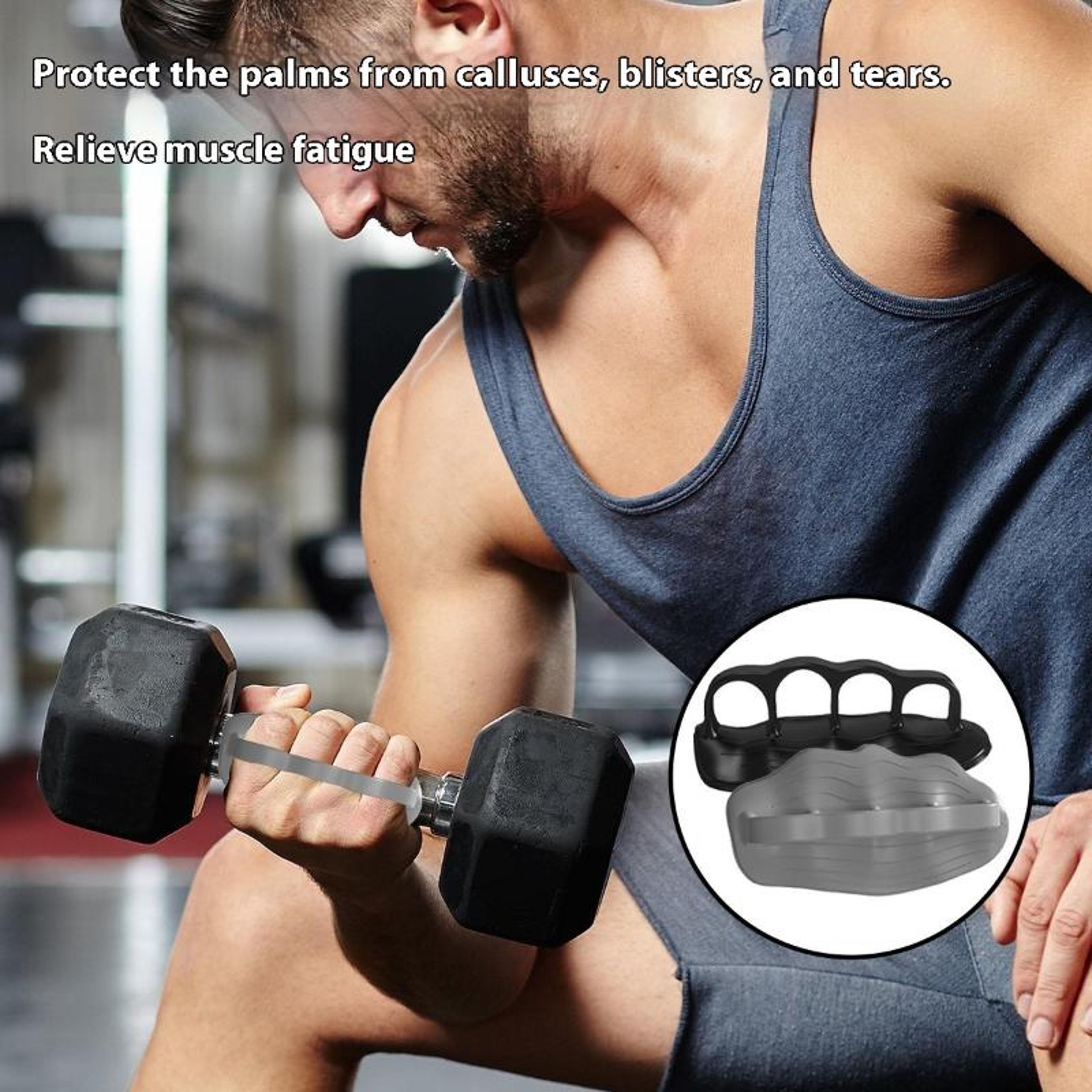 Ergonomic Silicone Weight Lifting Grips Anti Slip Gym Hand Grips For Pull Ups 4