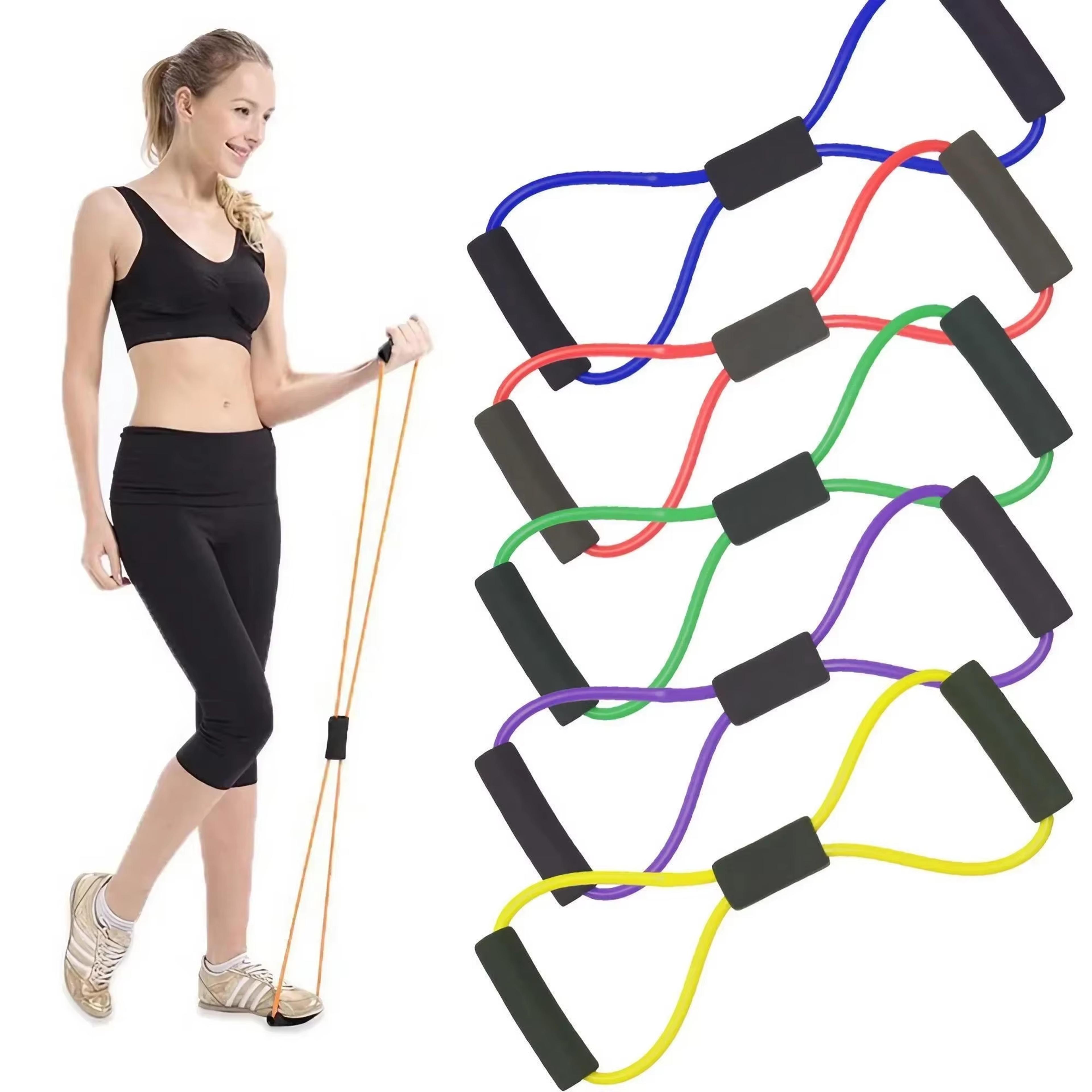 figure resistance band yoga stretch pull rope for full body fitness training