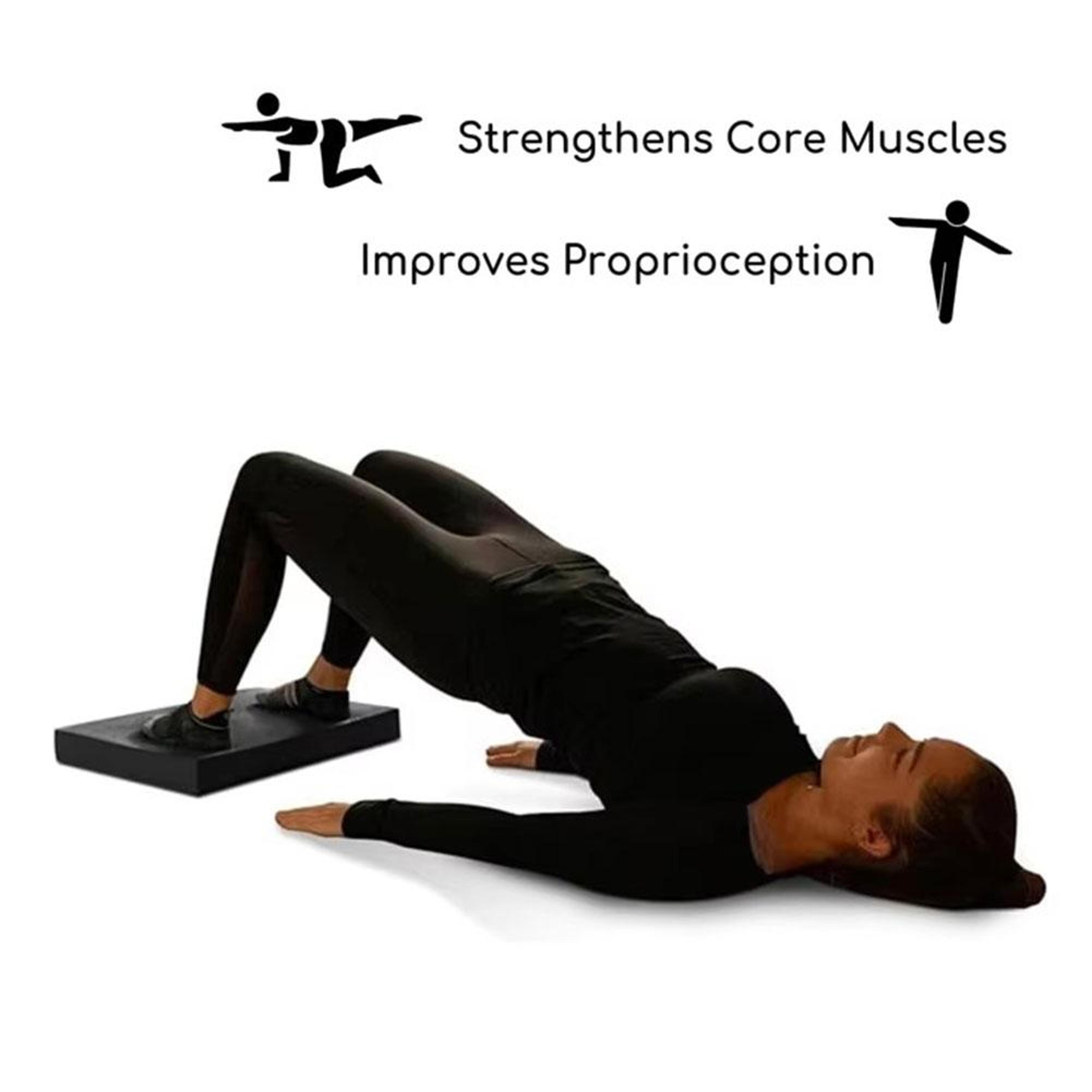 High Rebound Balance Training Pad Non Slip Foam Core Stability Yoga Mat 3