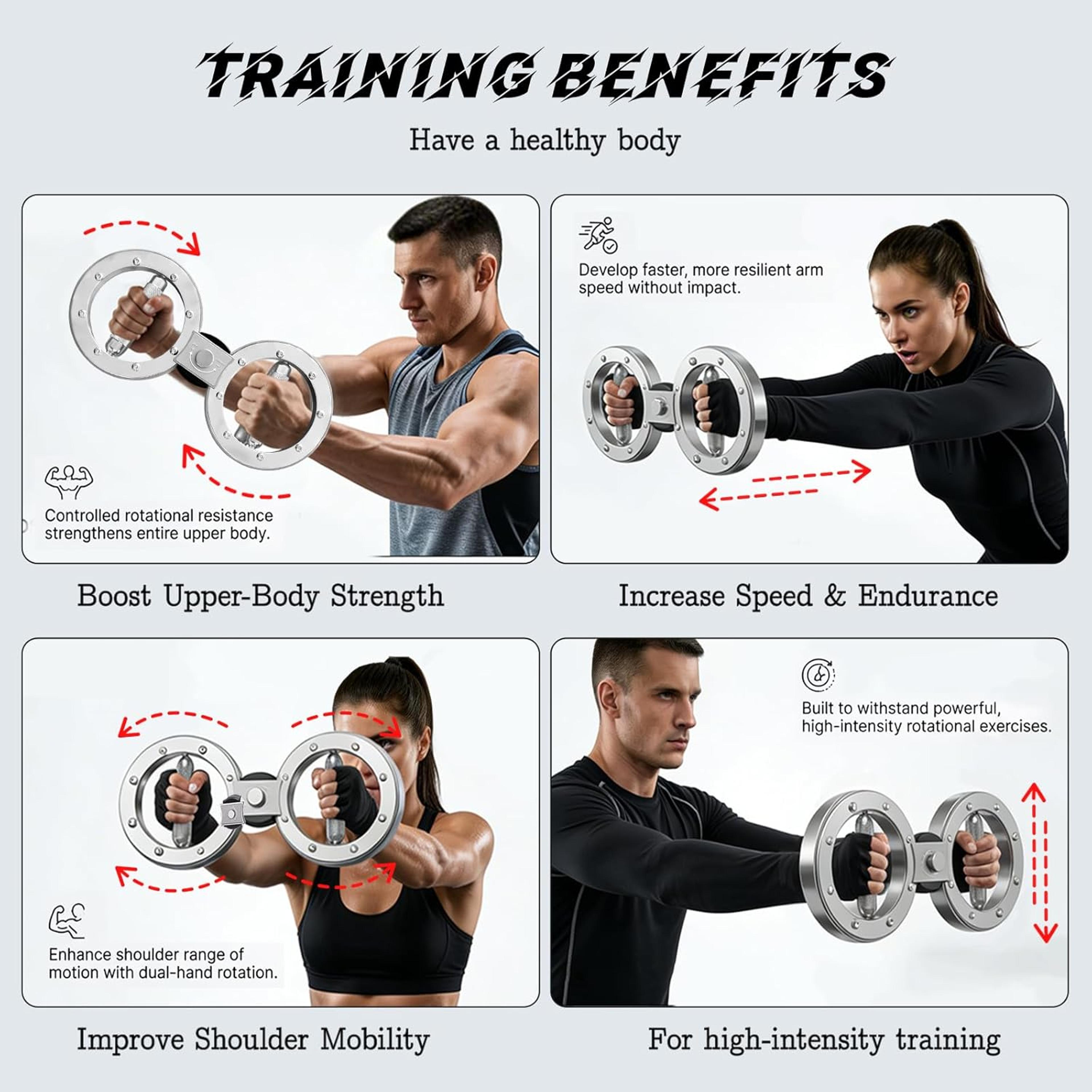 Adjustable Arm Strength Trainer Boxing Resistance Forearm Workout Equipment 5