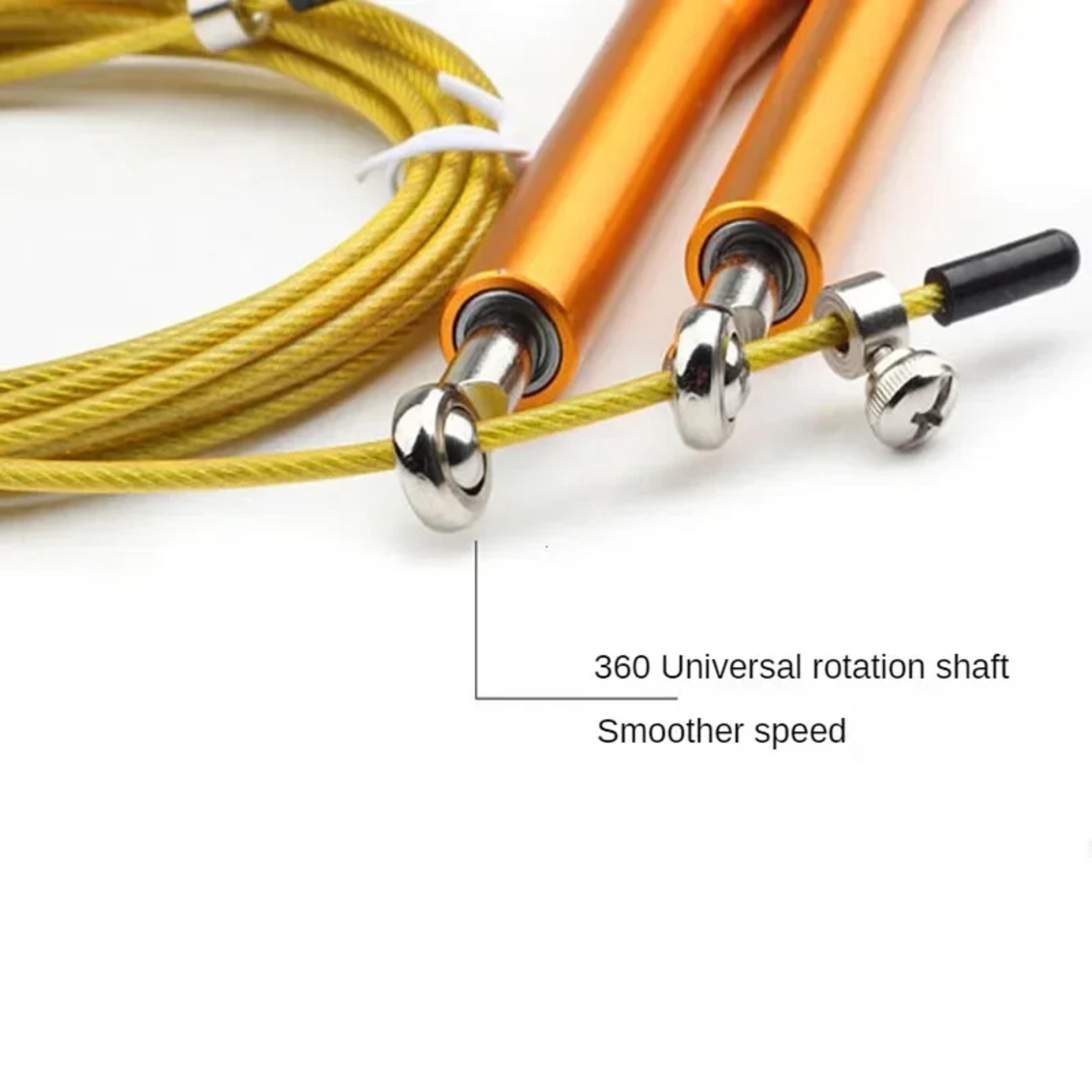 Adjustable Steel Cable Speed Jump Rope With Aluminum Handles For Fitness Training 5