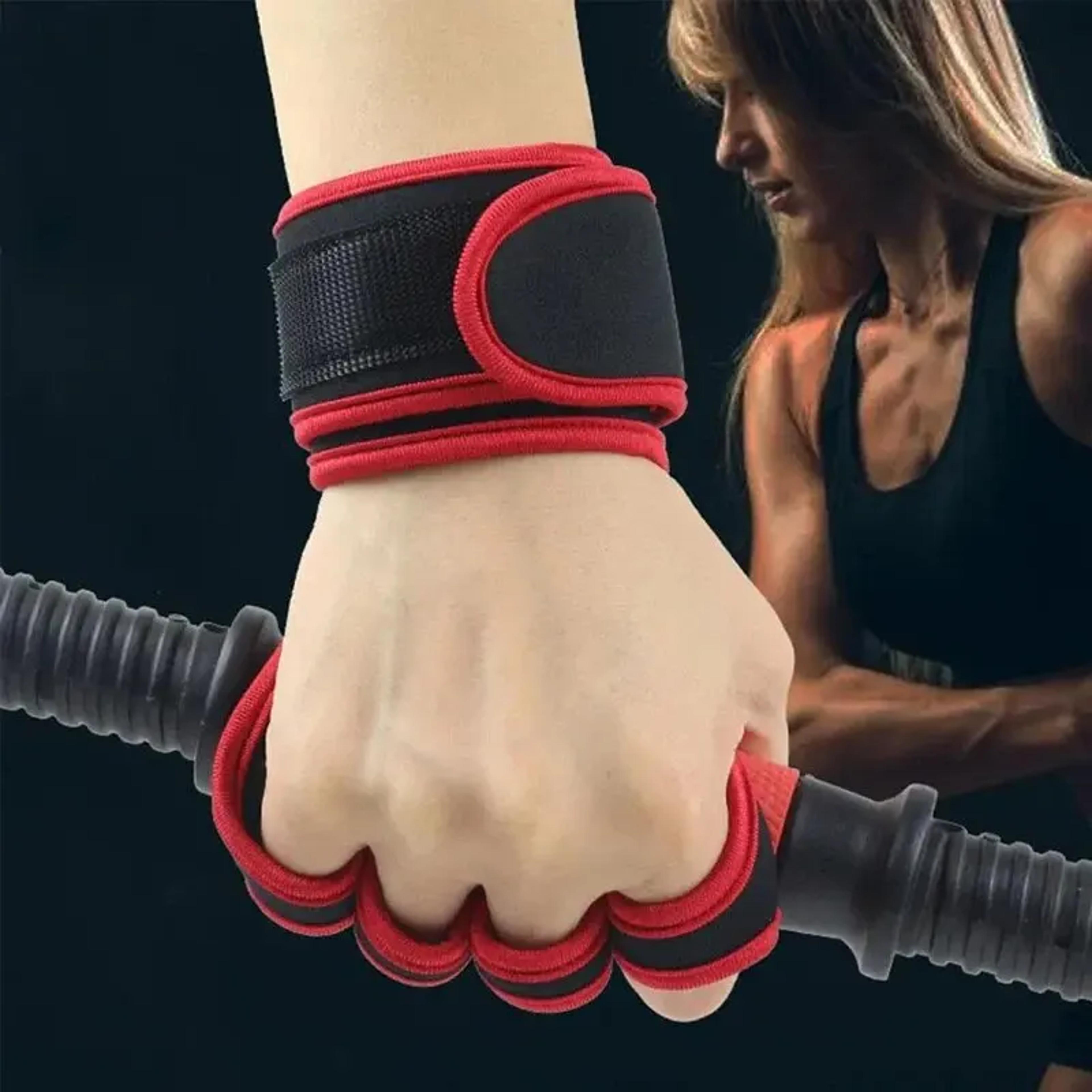 Training Weightlifting Gloves With Wrist Support Non Slip Grip And Palm Protection 3
