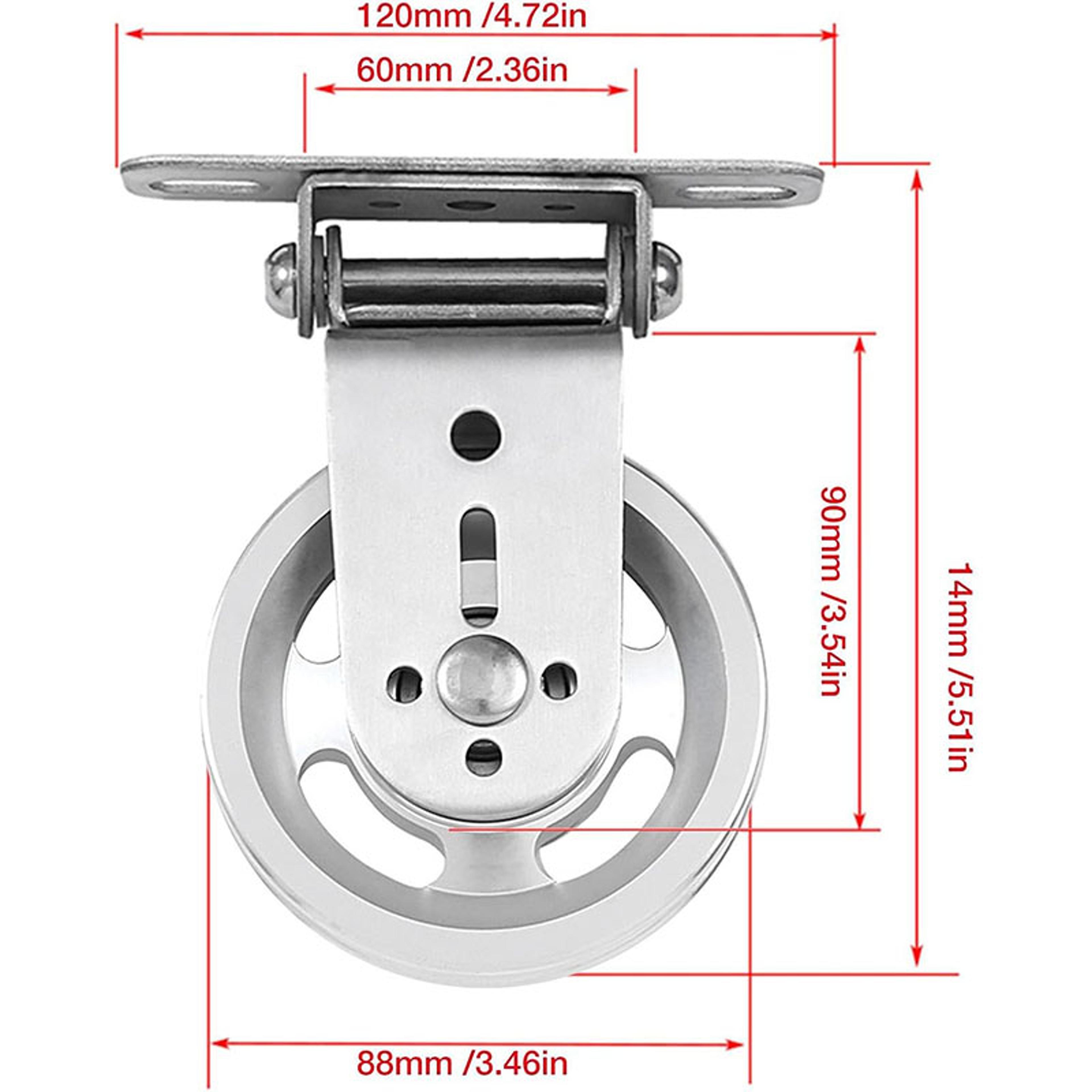 Heavy Duty Gym Pulley Wheel Cable Pulley Bearing Roller 2