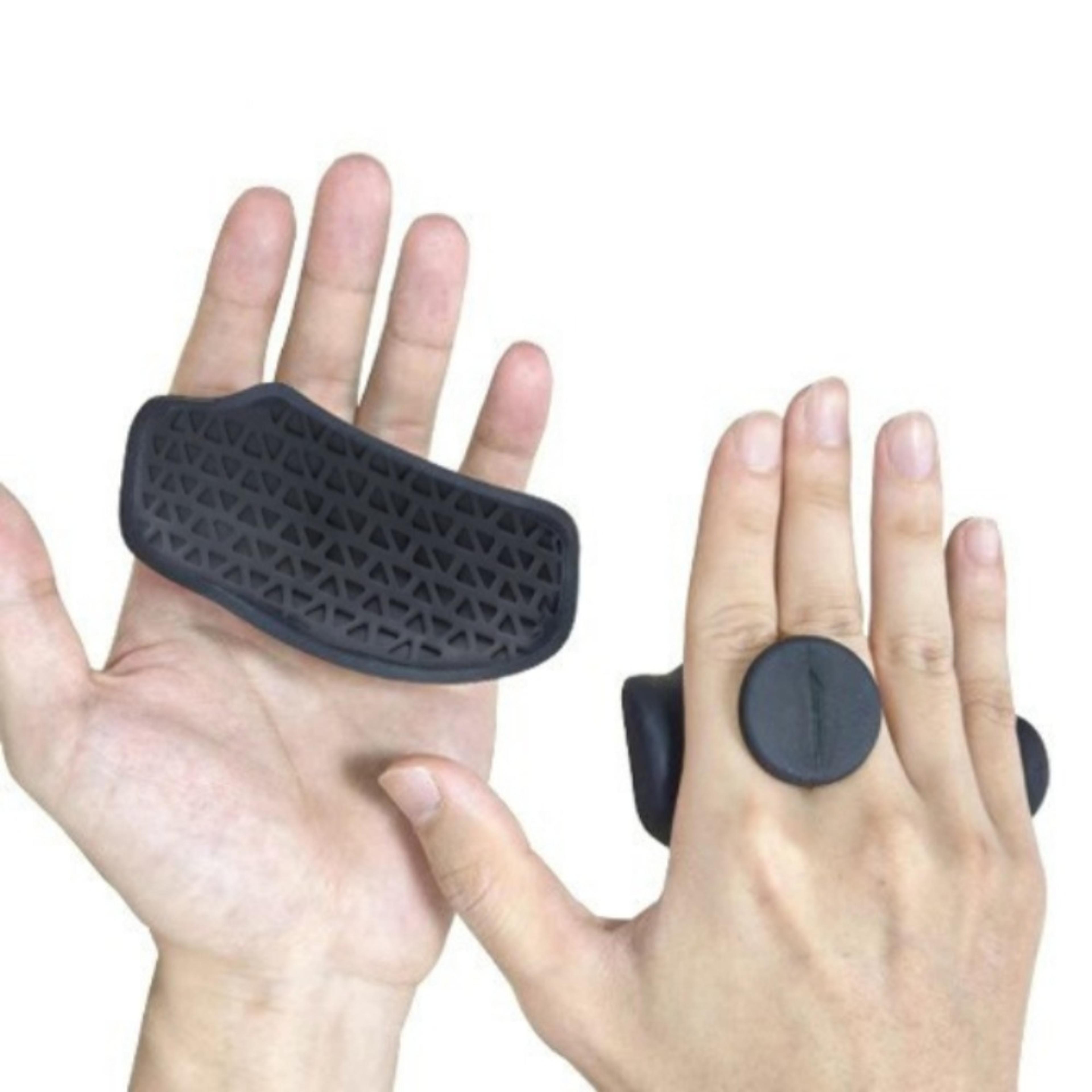 Ergonomic Silicone Weightlifting Grips Anti Slip Palm Protectors For Gym Training 2