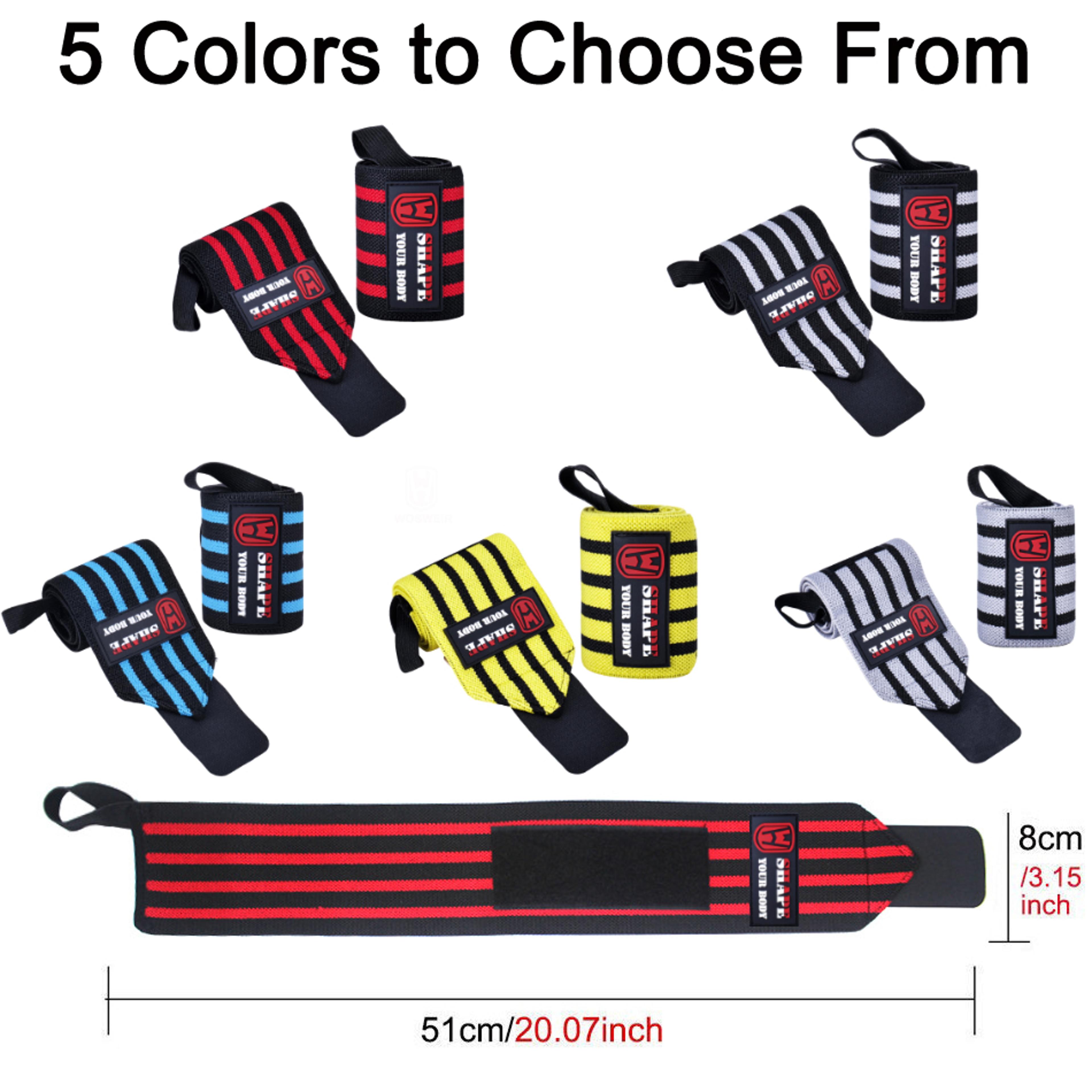 Pro Weightlifting Wrist Wraps Gym Wrist Support Straps For Strength Training 8