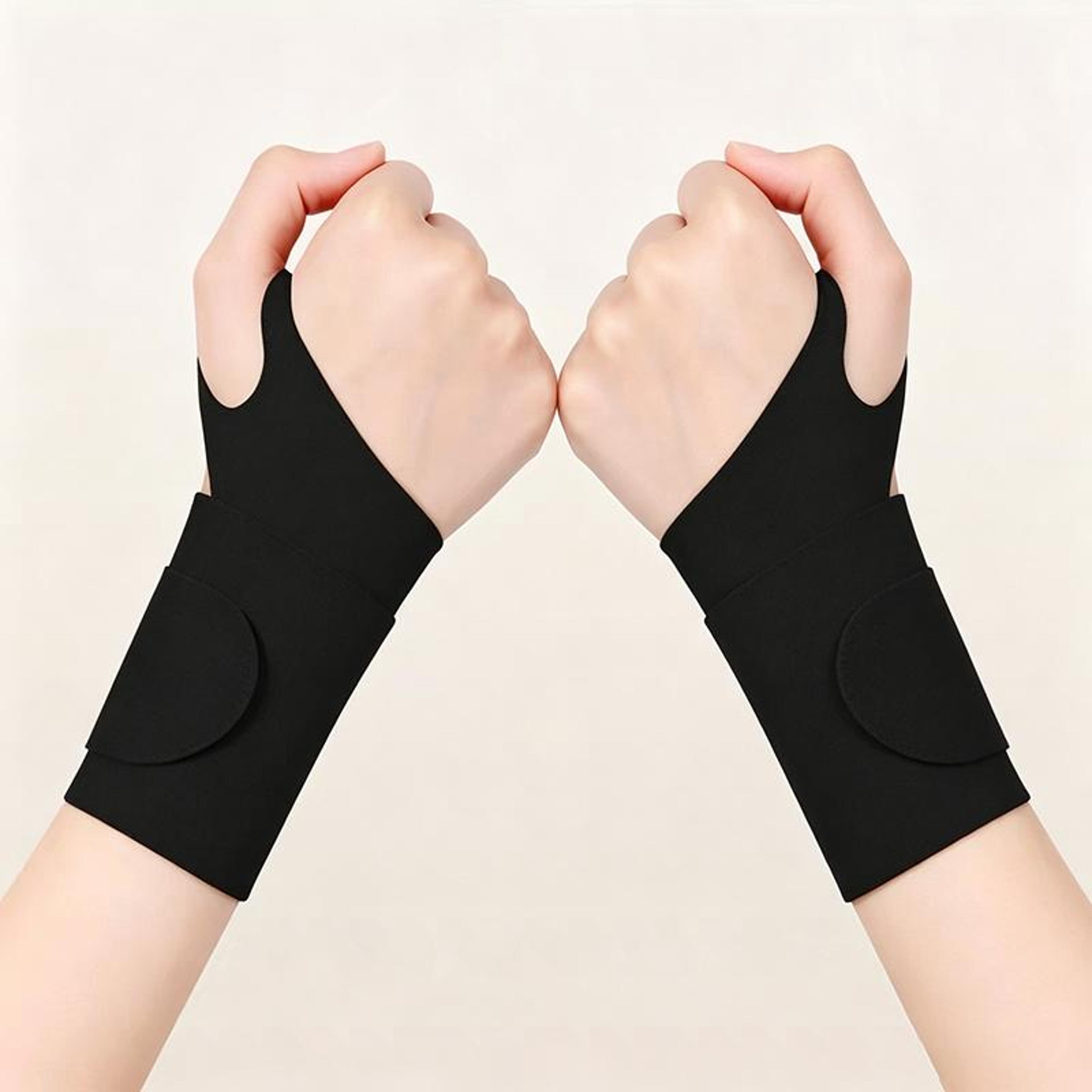 Adjustable Compression Wrist Support Wrap For Weightlifting Tennis Badminton And Fitness 5