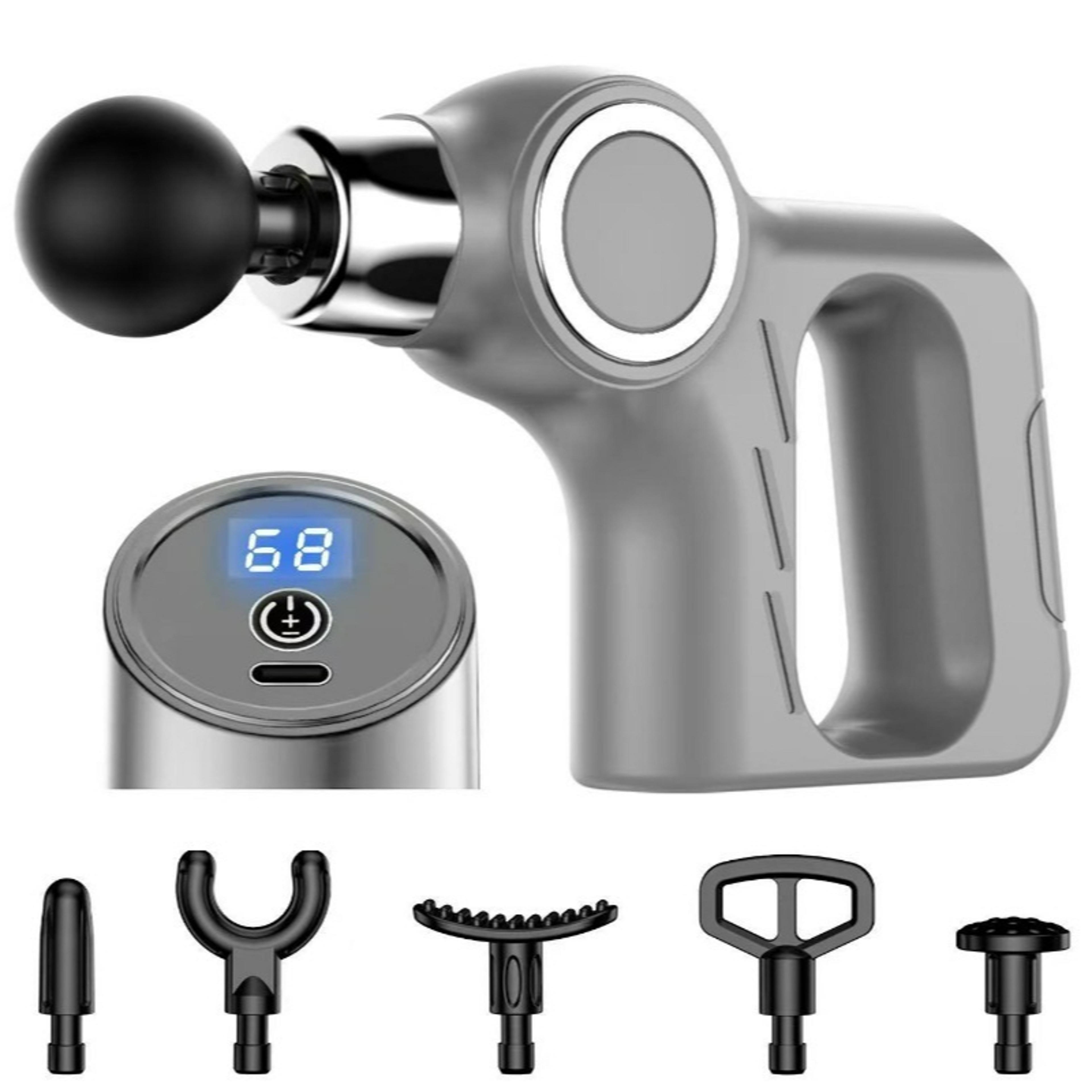 Deep Tissue Massage Gun With LCD Screen And Massage Heads 2
