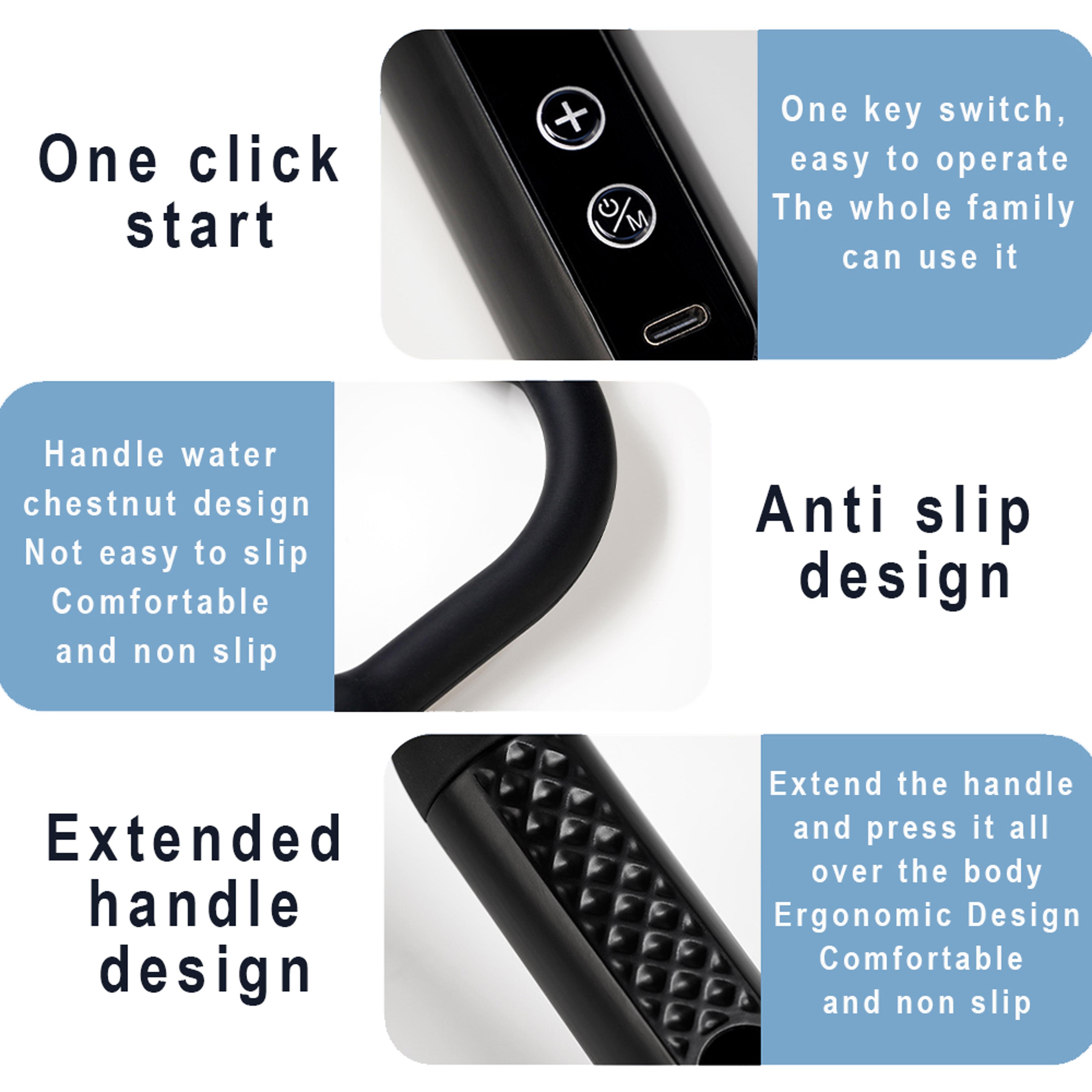 Smart Fascia Massage Gun Handheld Deep Tissue Body Massager With Adjustable Levels 7