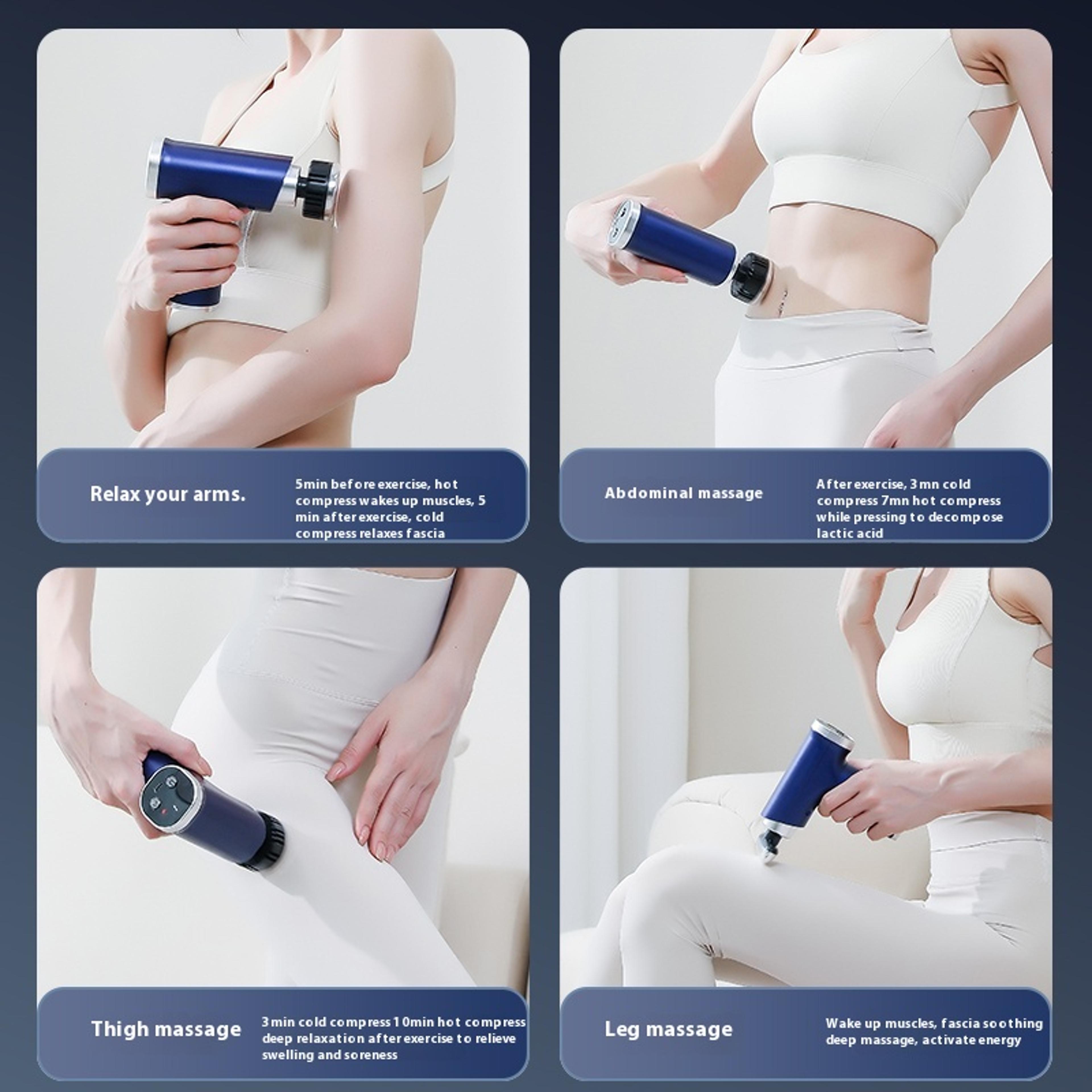 Portable Heat And Cold Massage Gun Deep Tissue Mini Percussion Massager 3